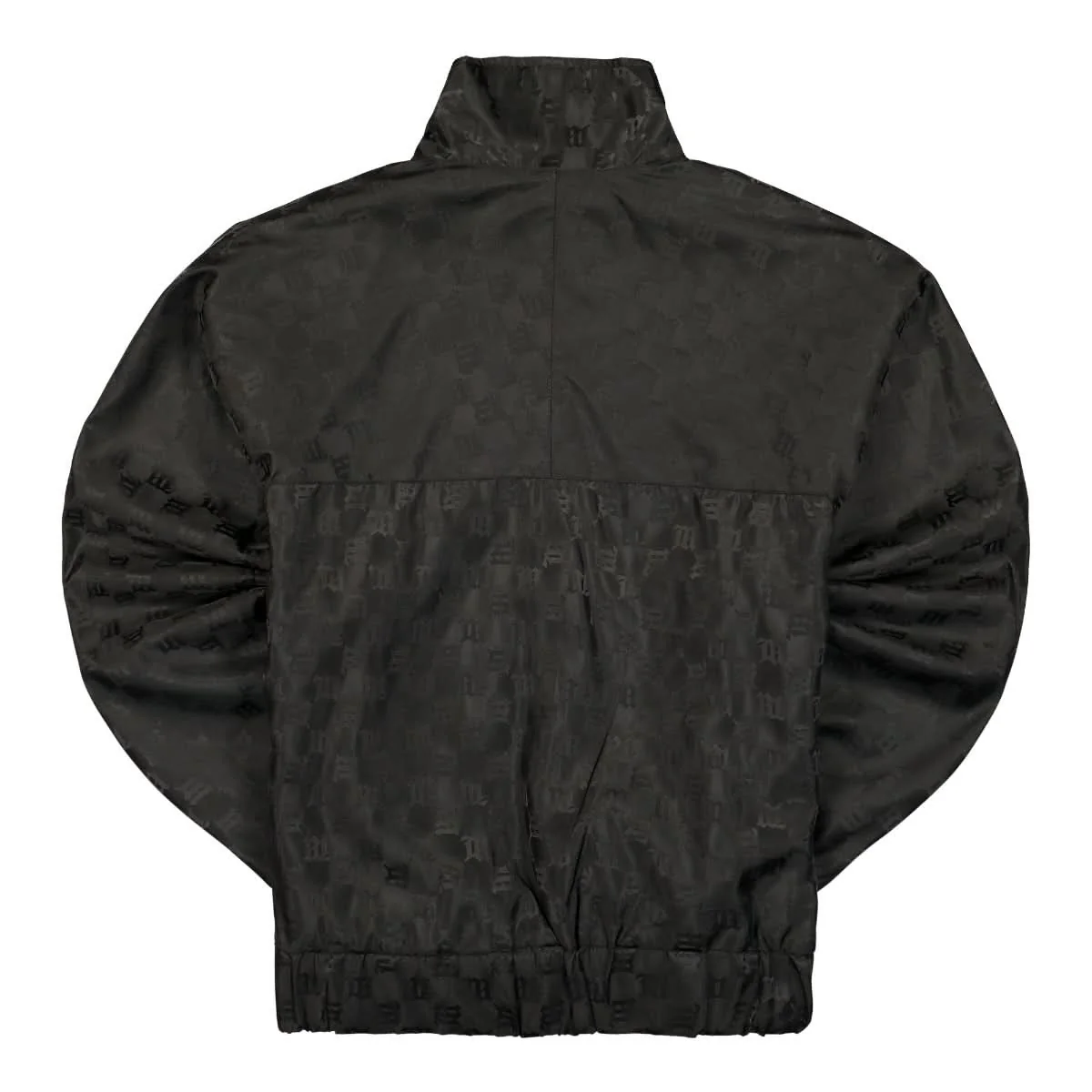 Black Monogram Nylon Track Jacket - Image 2