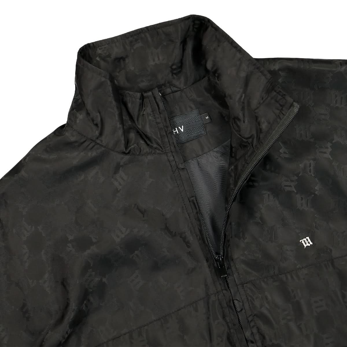 Black Monogram Nylon Track Jacket - Image 3