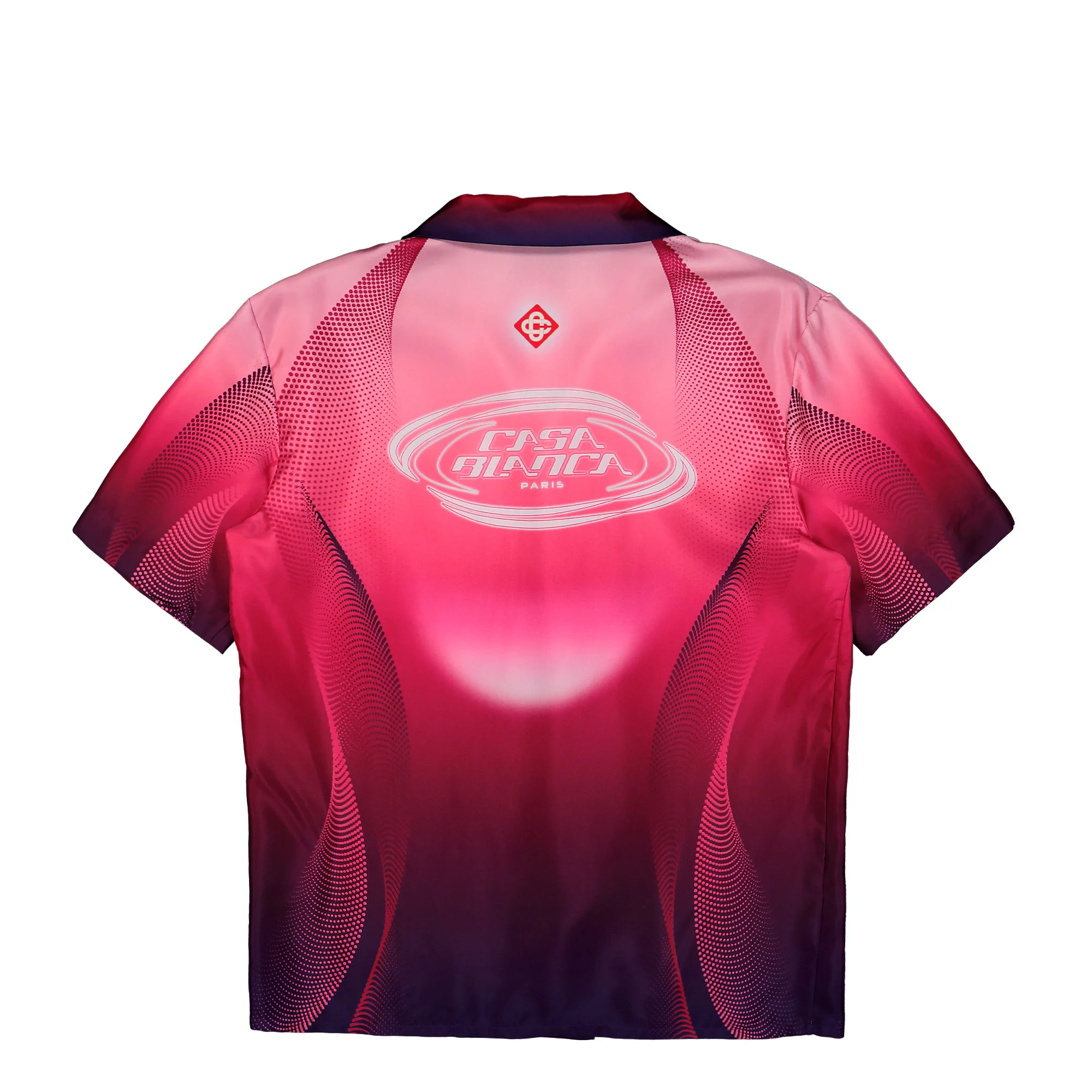 Aubergine Gradient Cuban Collar SS Shirt - Image 2