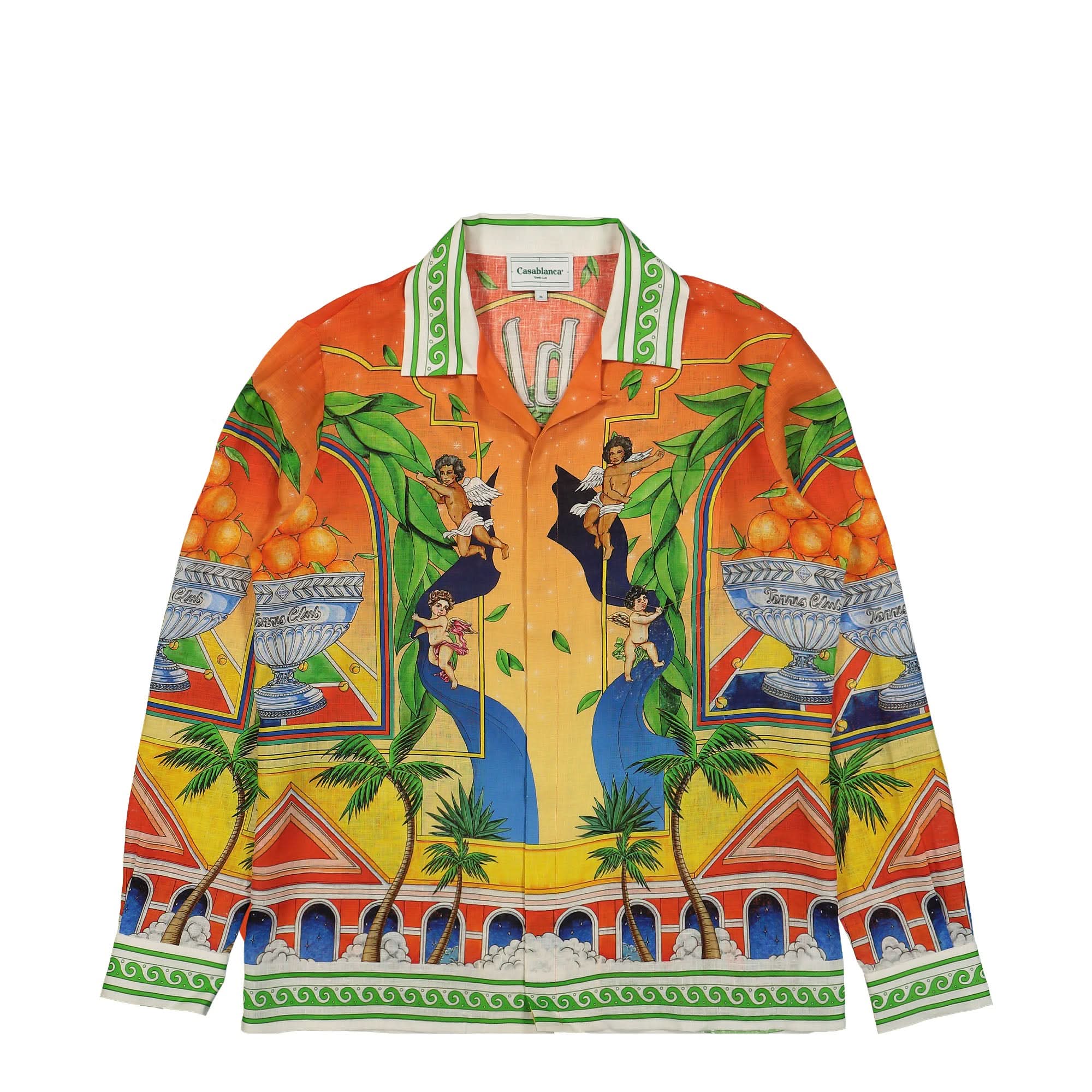 Cuban Collar Long Sleeve Shirt