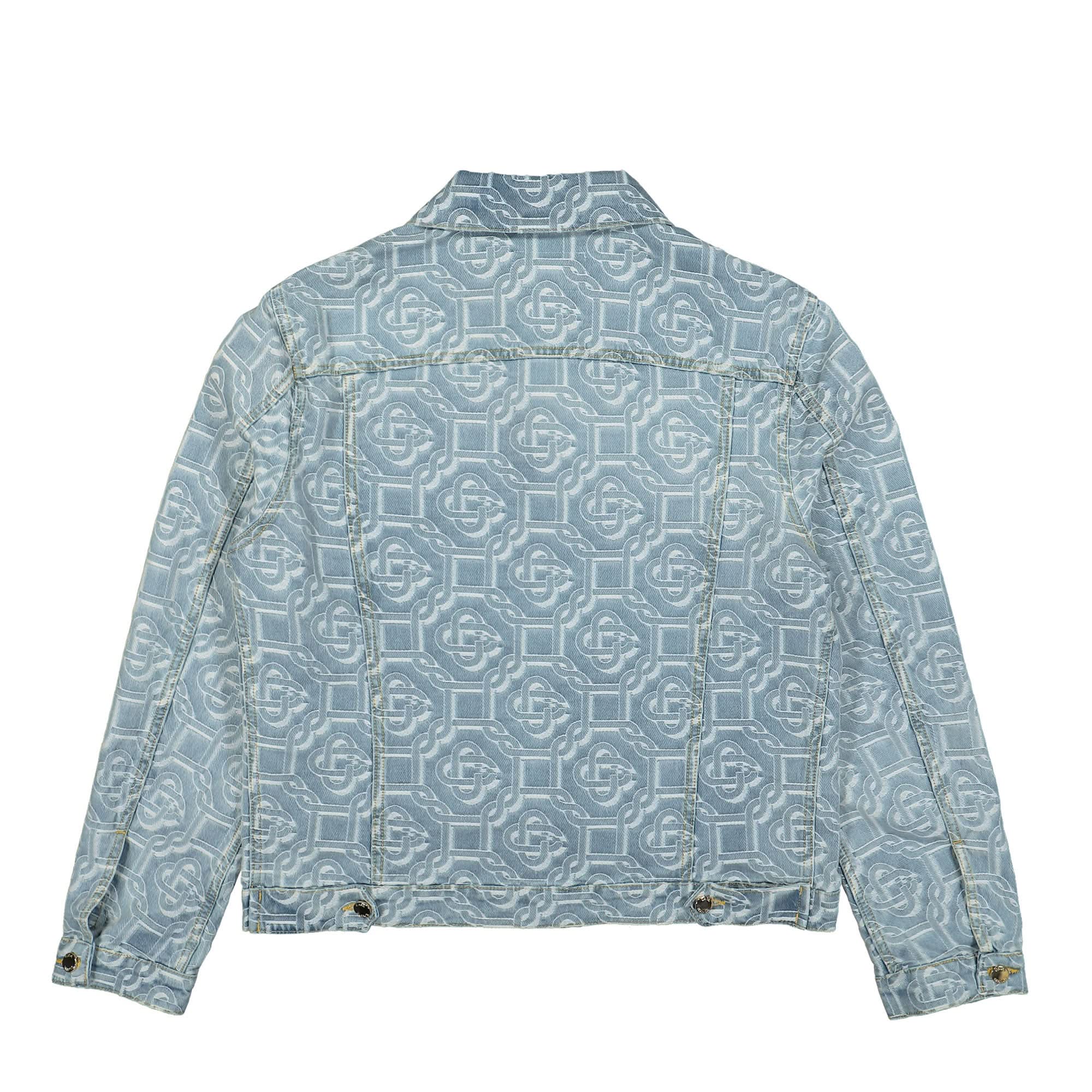 Denim Bleached Monogram Jacket - Image 2