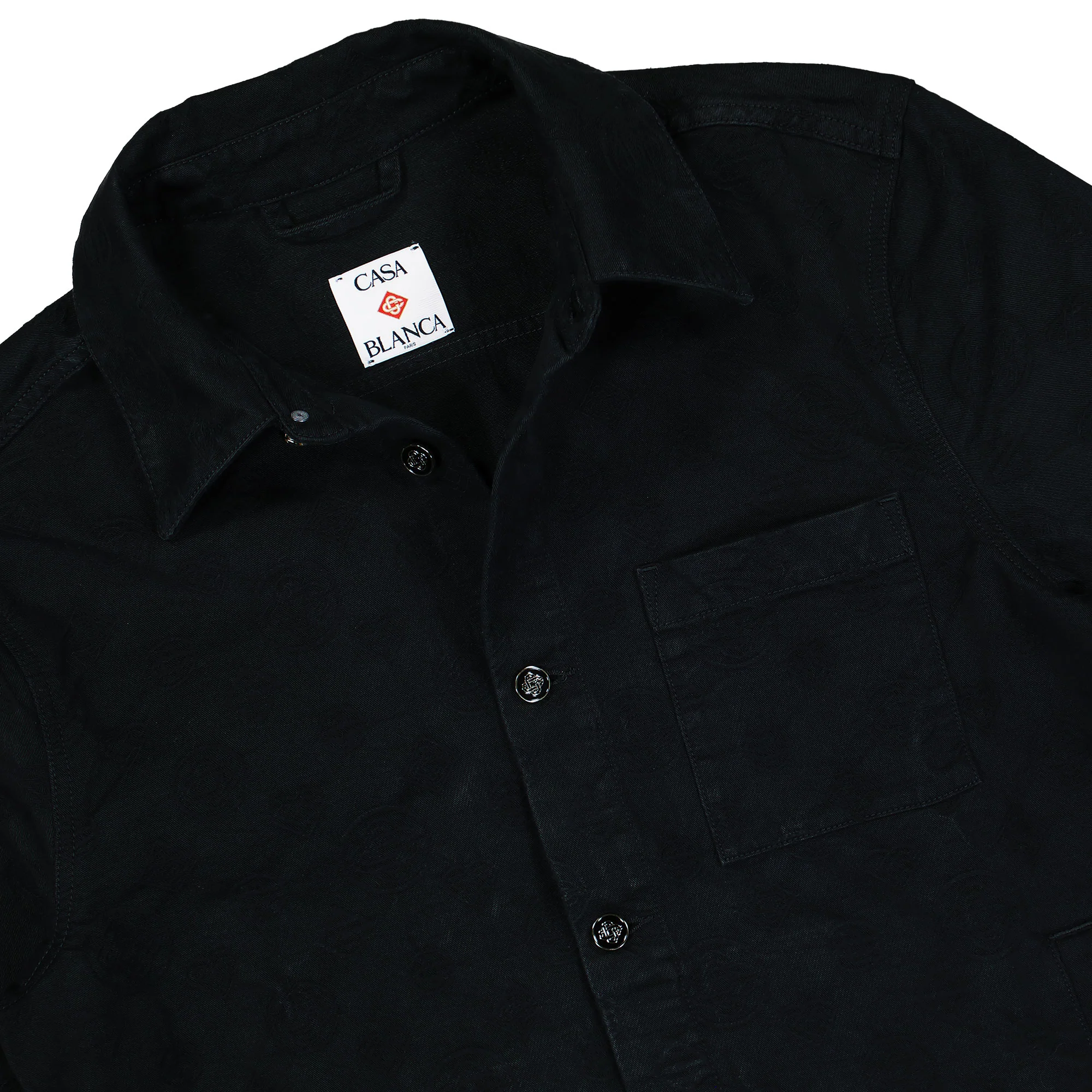 Denim Monogram Shacket - Image 3