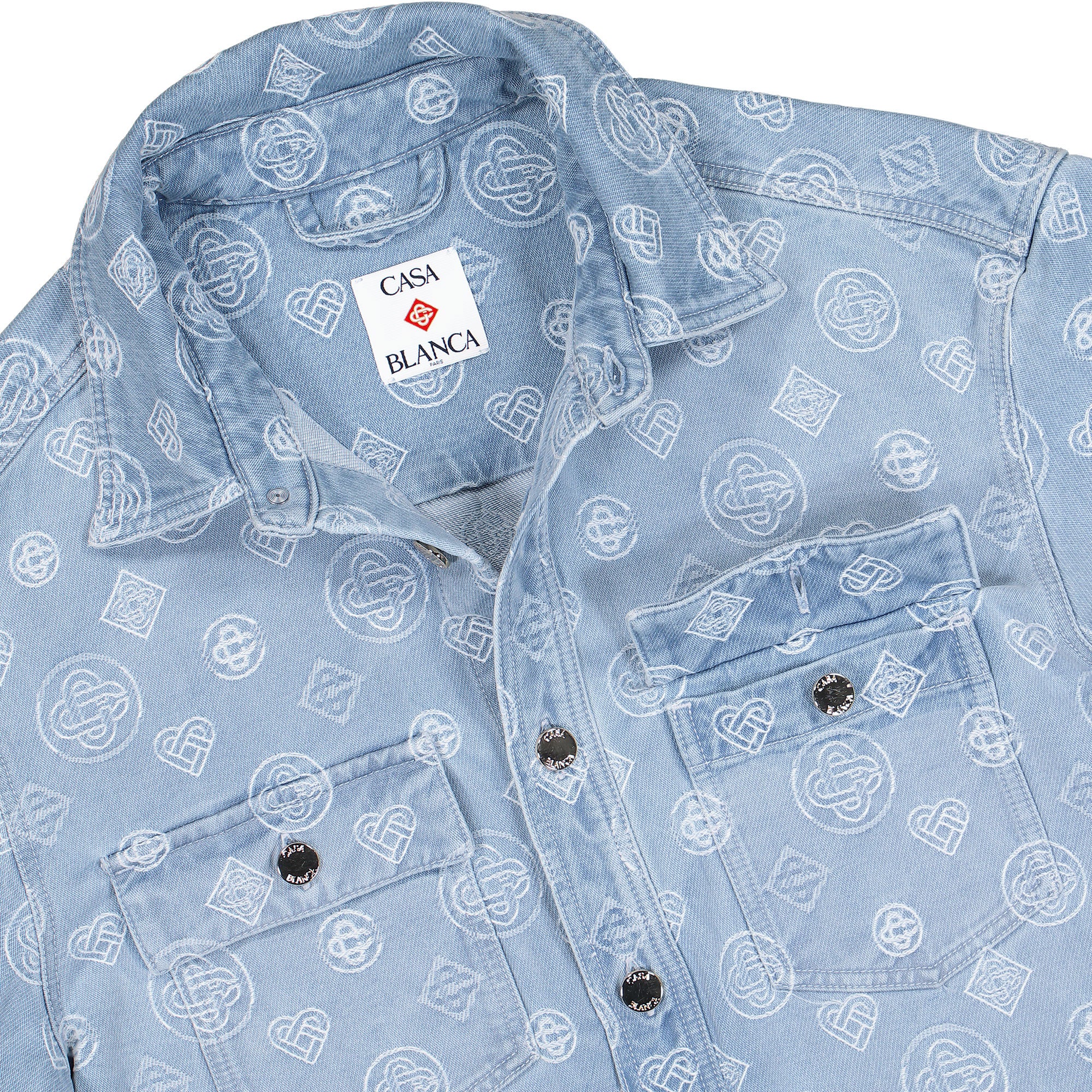 Denim Monogram Shirt - Image 3