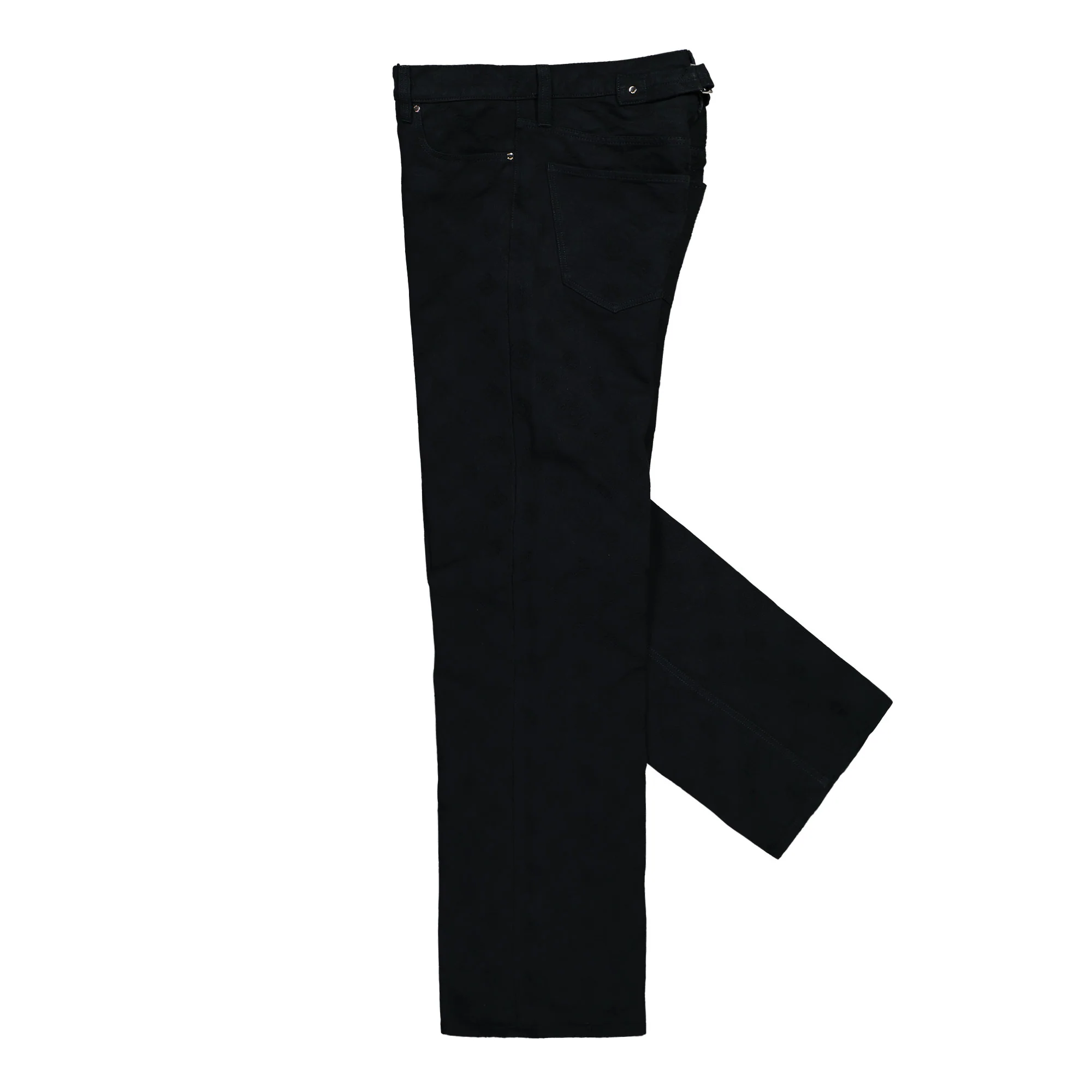 Denim Monogram Straight Leg Jeans - Image 3