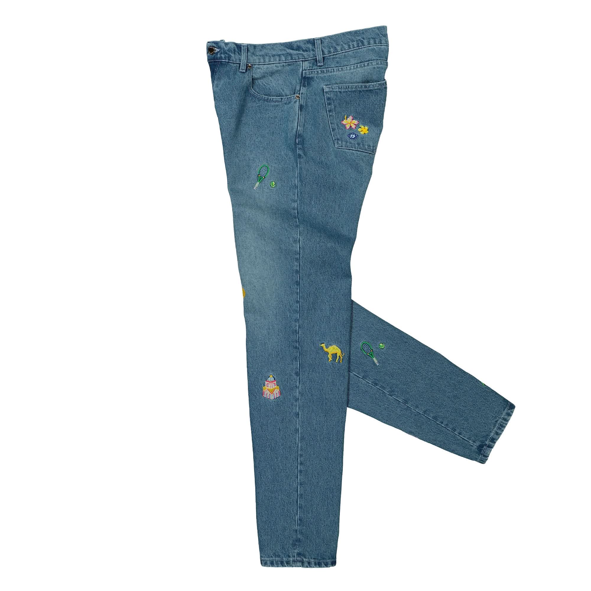 Embroidered Motif Jeans - Image 3