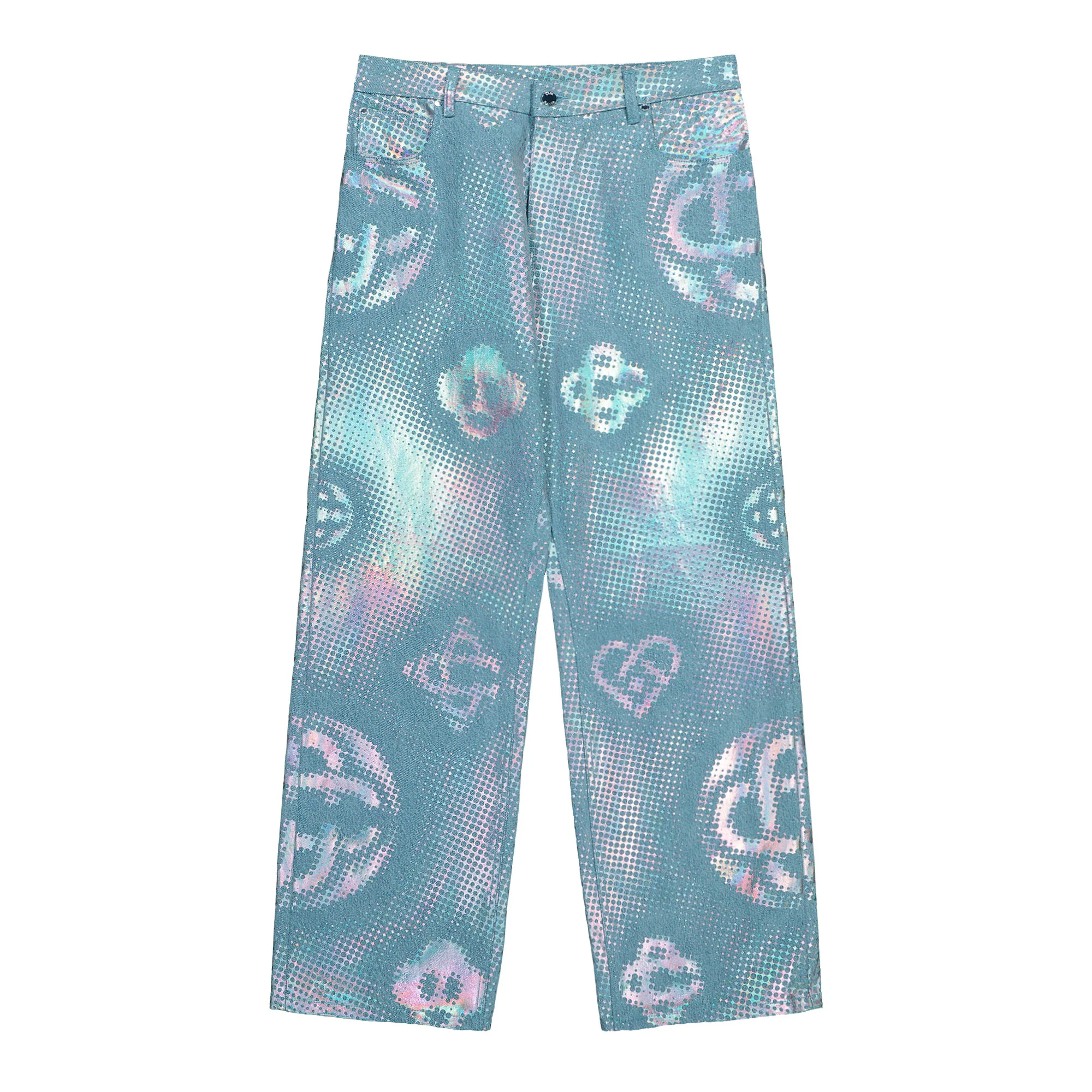Pearlescent Monogram Baggy Jeans