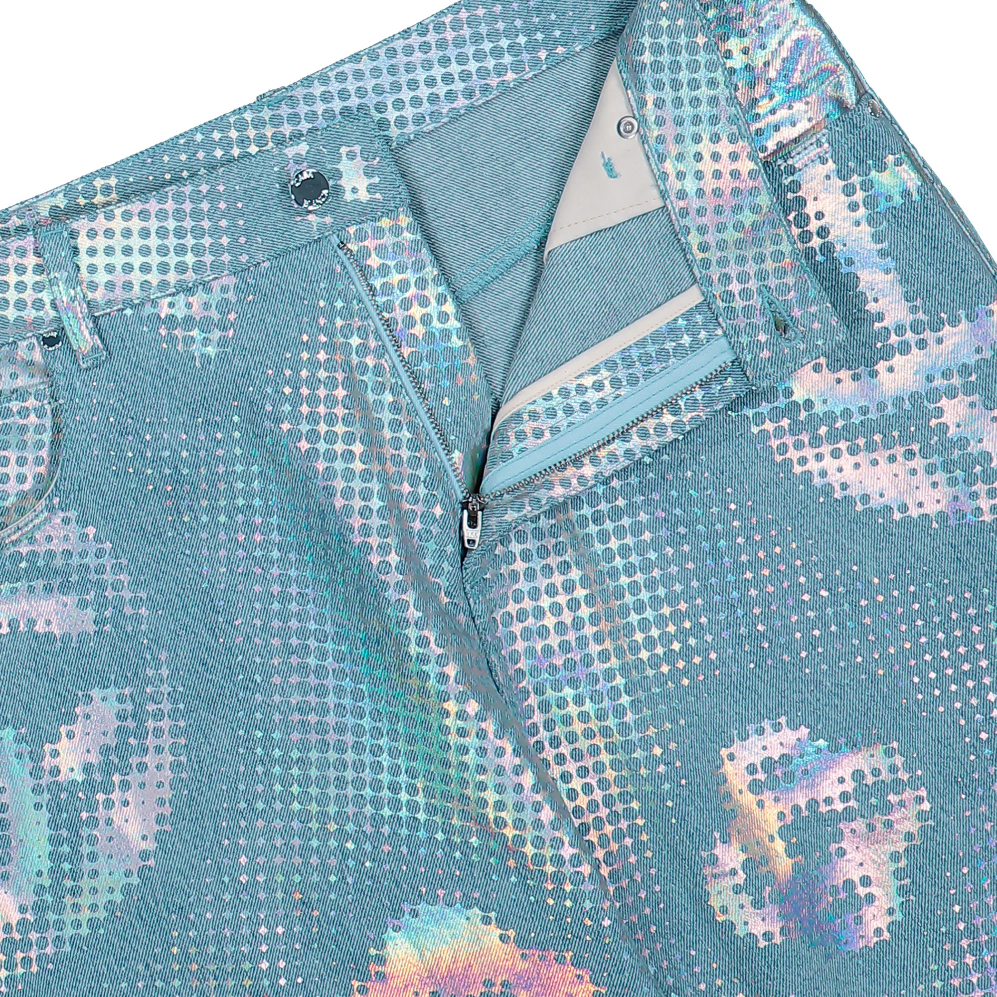 Pearlescent Monogram Baggy Jeans - Image 4