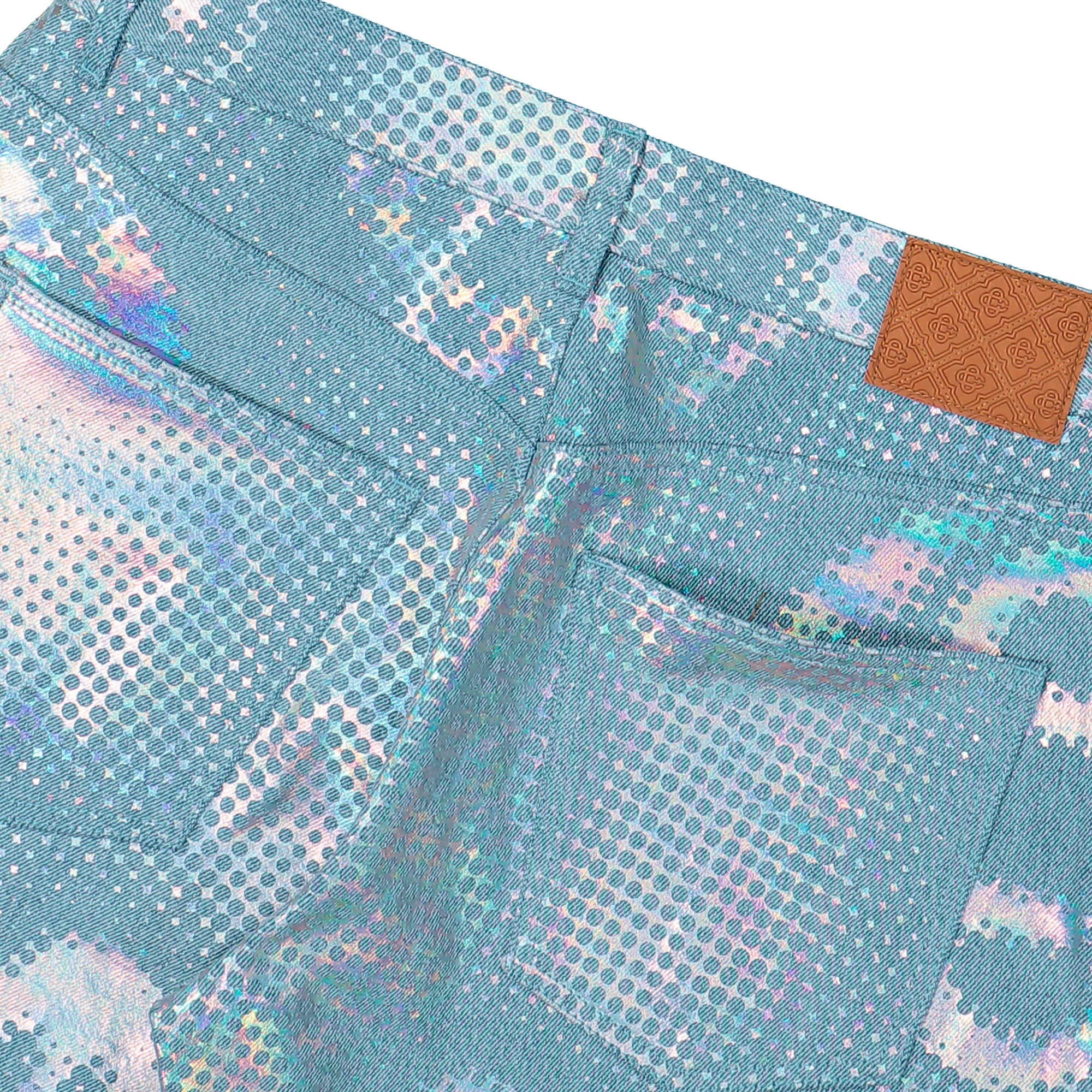 Pearlescent Monogram Baggy Jeans - Image 5
