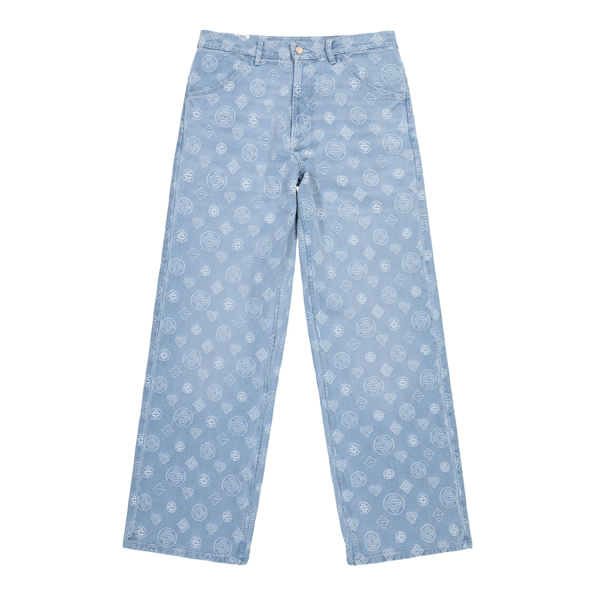 Relaxed Fit Monogram Jeans