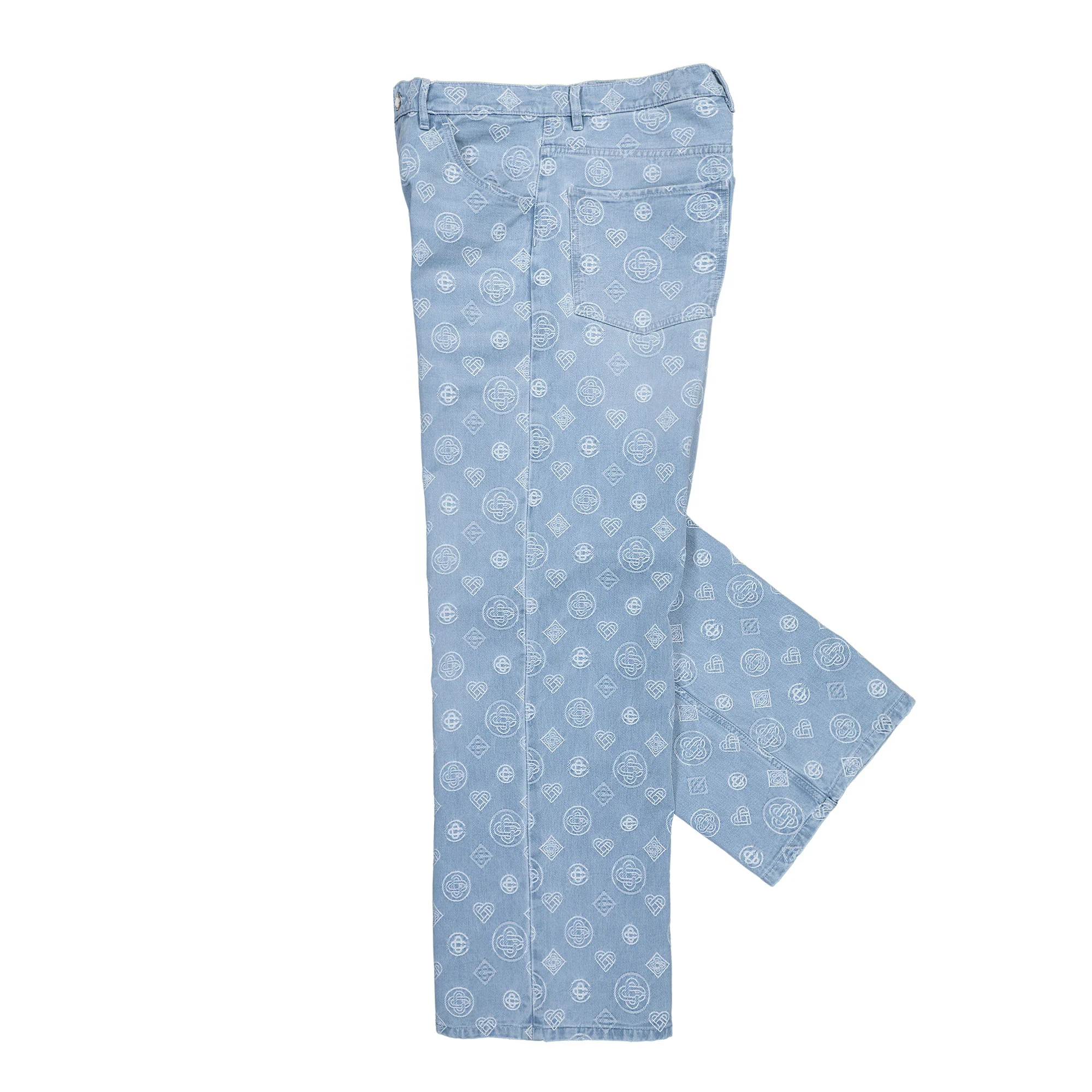 Relaxed Fit Monogram Jeans - Image 3