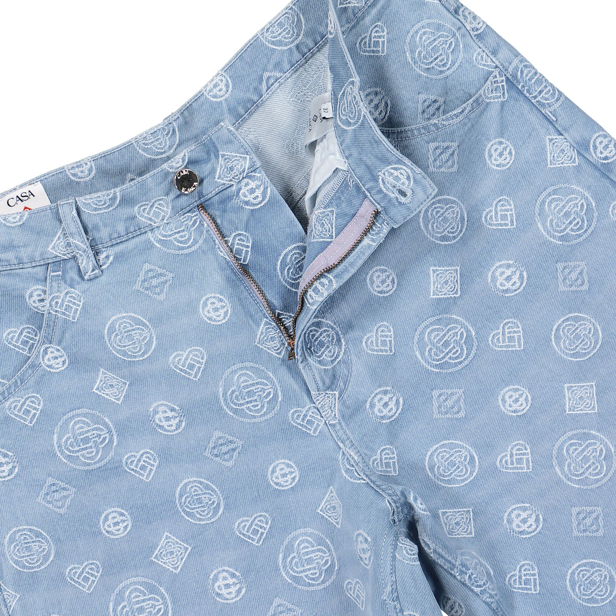 Relaxed Fit Monogram Jeans - Image 4