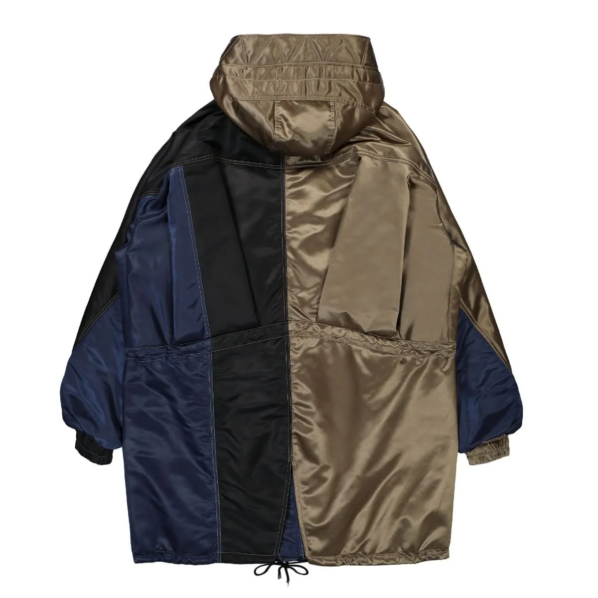 Contrast Colour Hooded Coat - Image 2