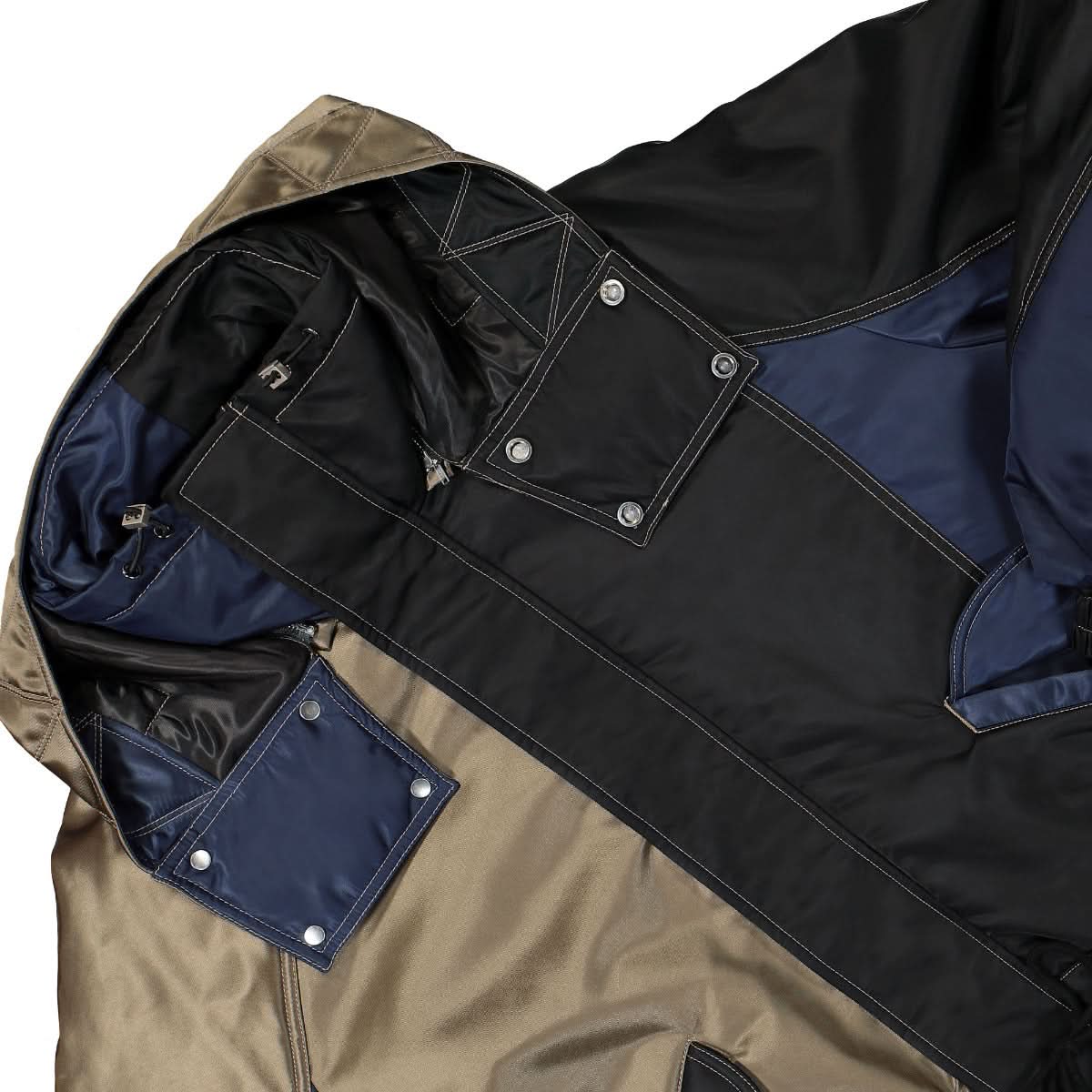 Contrast Colour Hooded Coat - Image 5