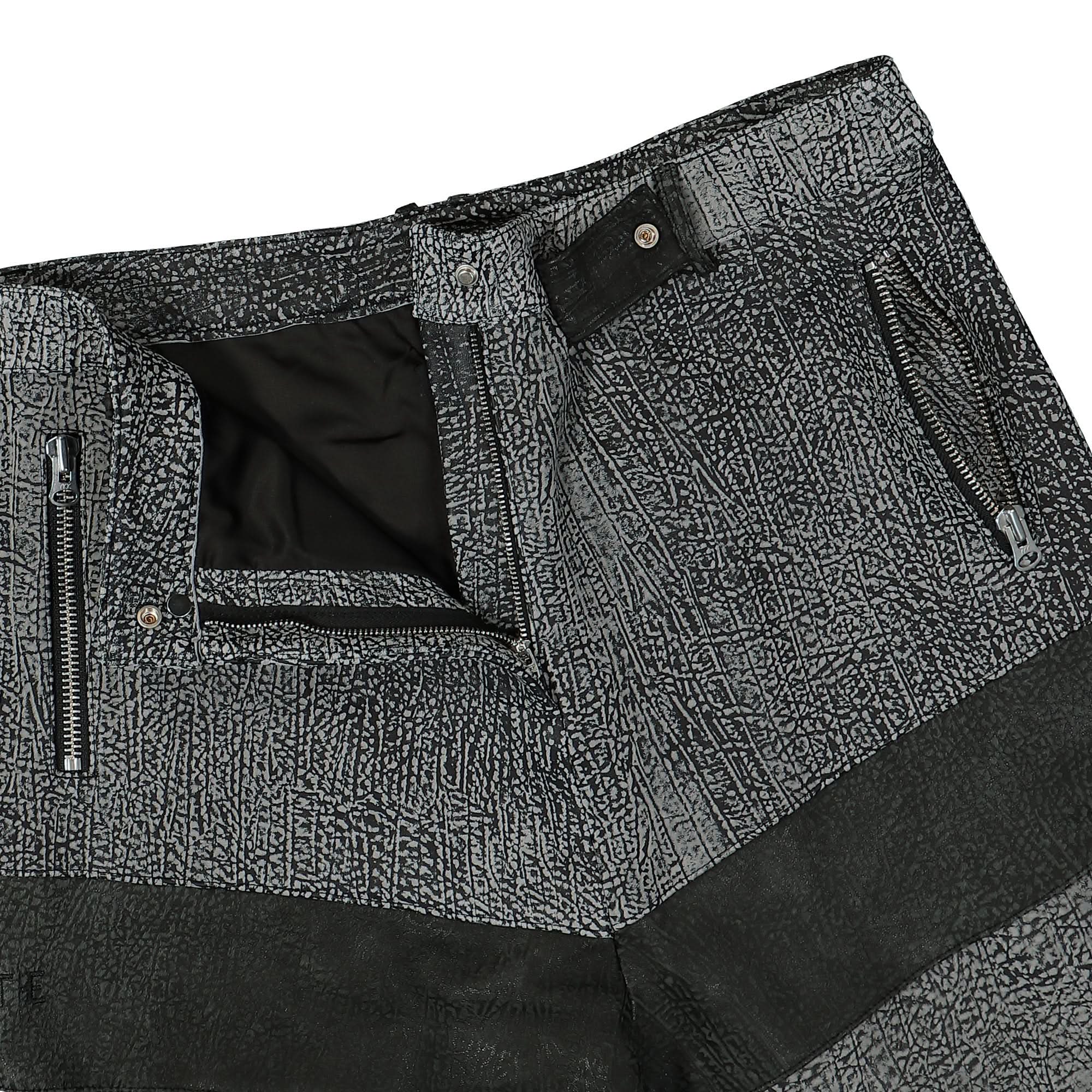 Panelled Wide Leather Pants - Image 4