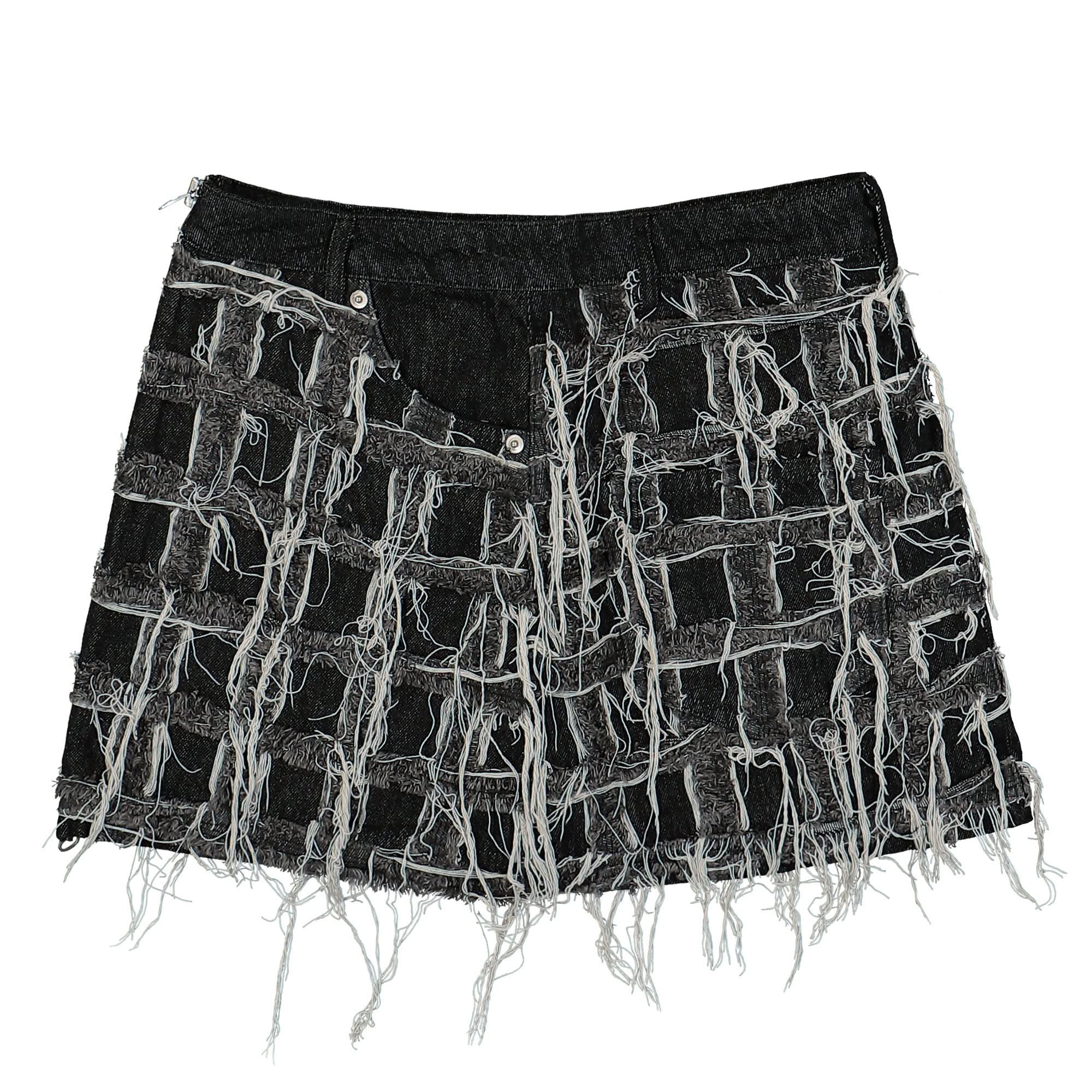Patchwork Mini Skirt - Image 3