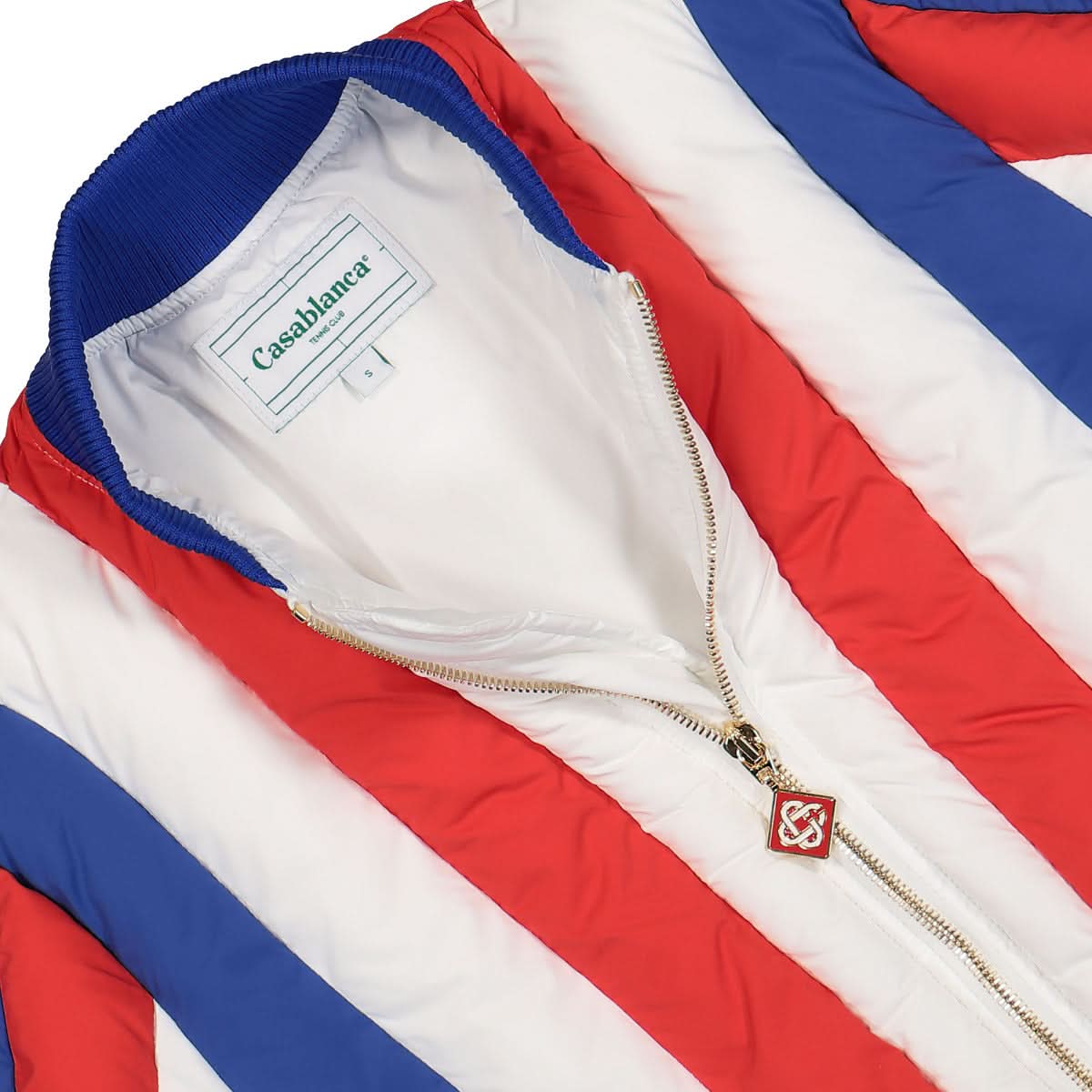 Curve Panel Puffer Bomber Jacket - Image 3