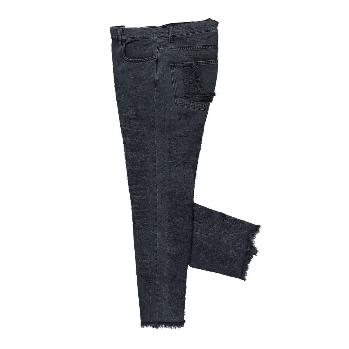 Destroyed Embroidery Jean - Image 3