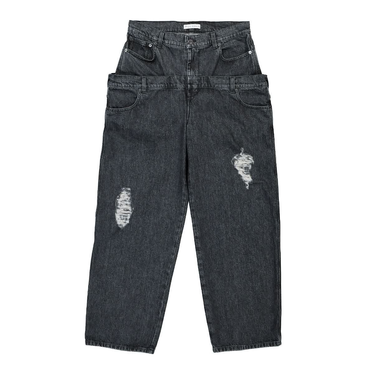 Double Waistband Jeans