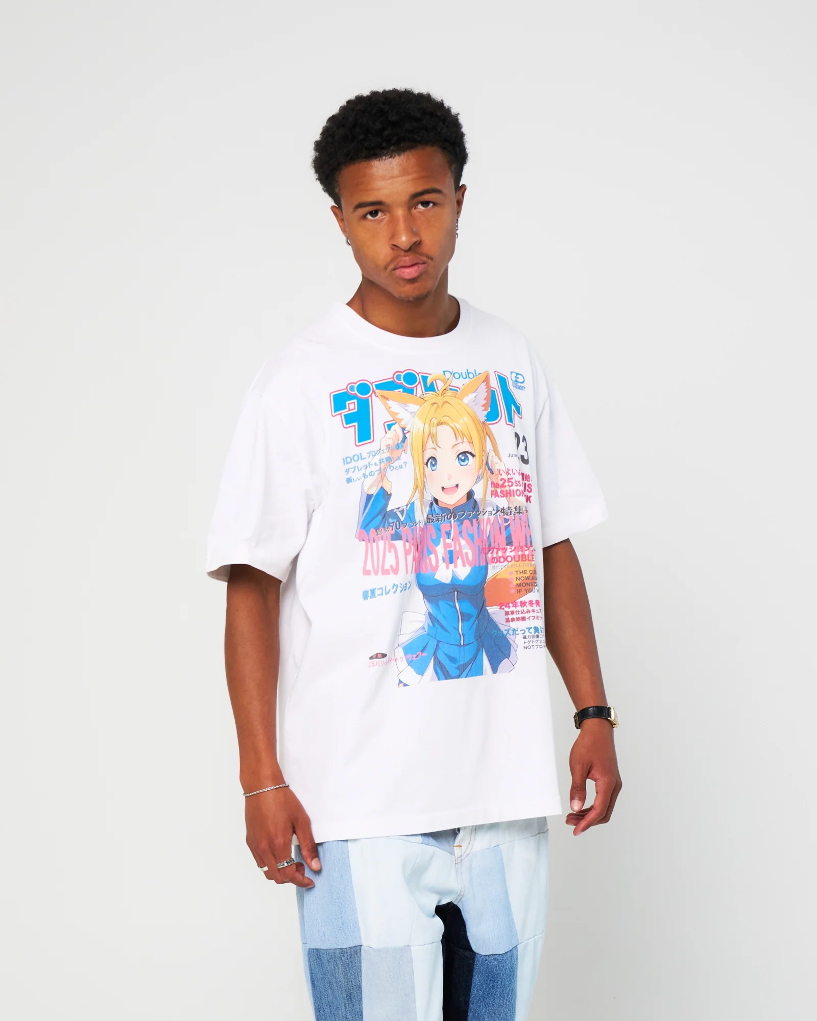 Anime Print T-Shirt - Image 2