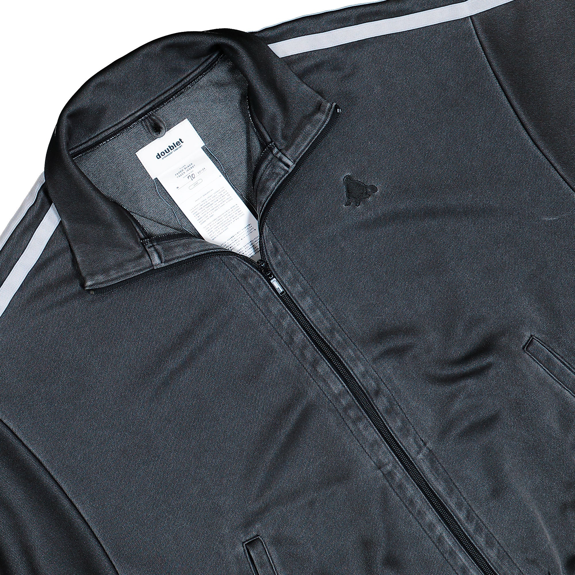 Faded Black Track Jacket - Image 3