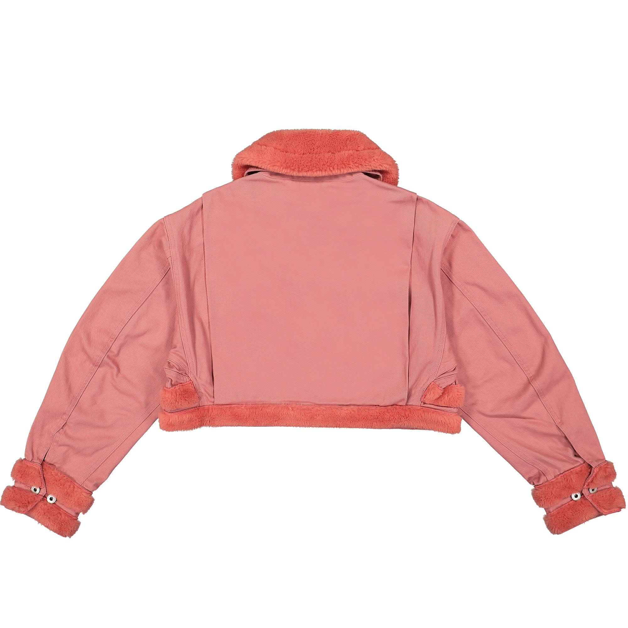 Denim Jacket With Sherpa Panel - Image 2