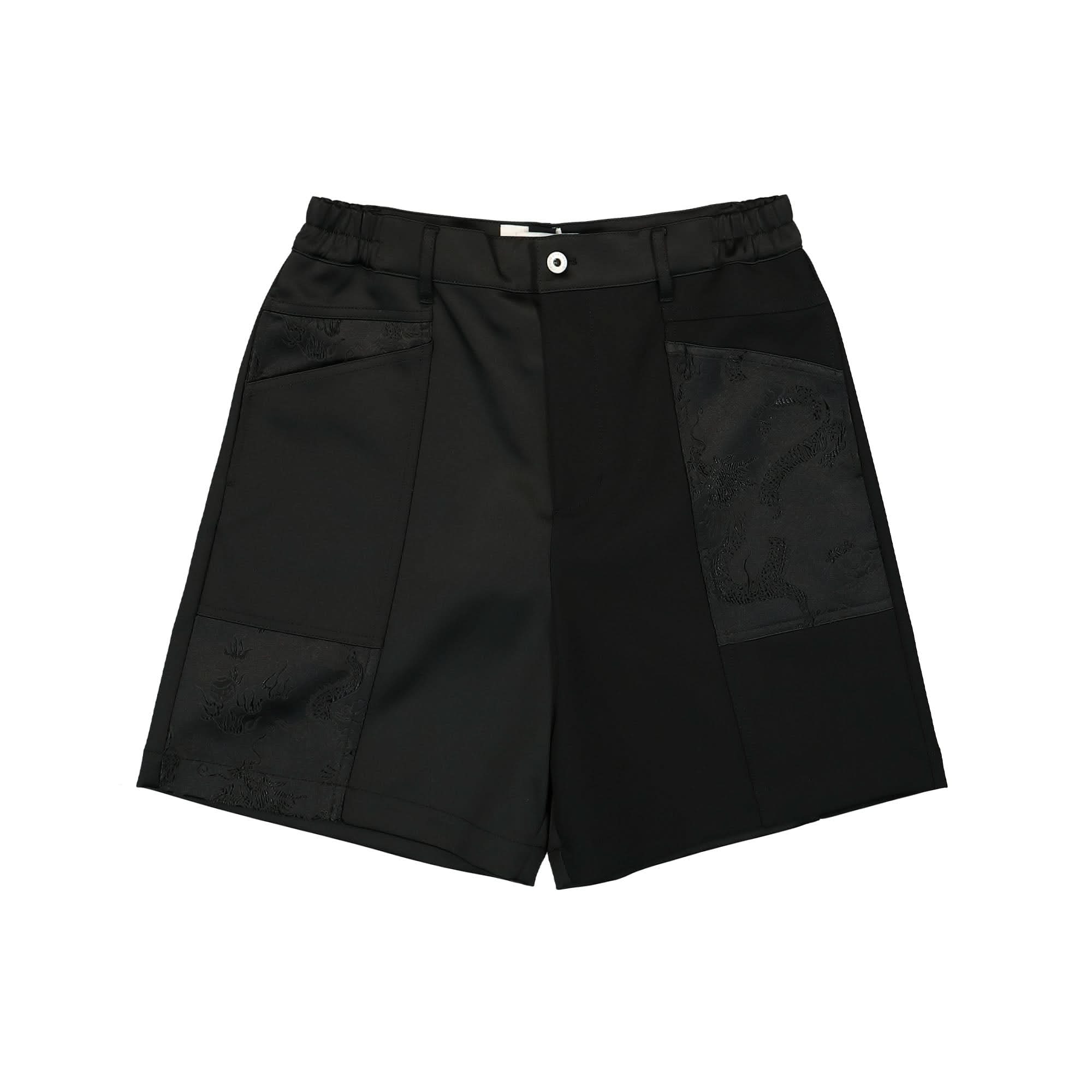 Dragon Jacquard Patchworks Shorts