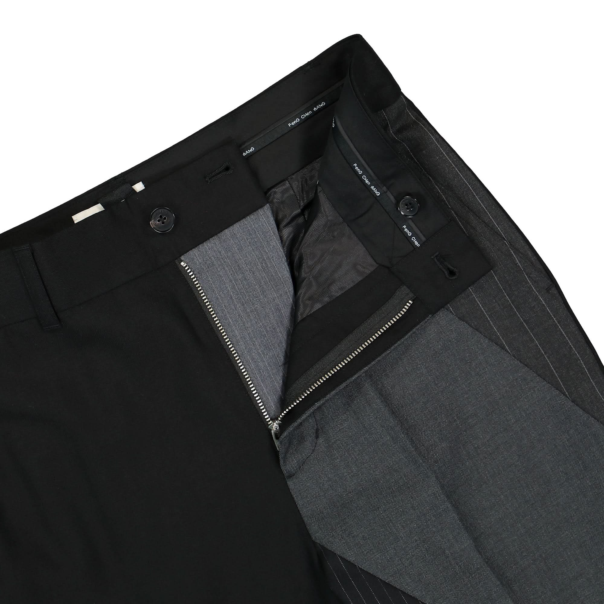 Panelled Wool Trousers - Image 4