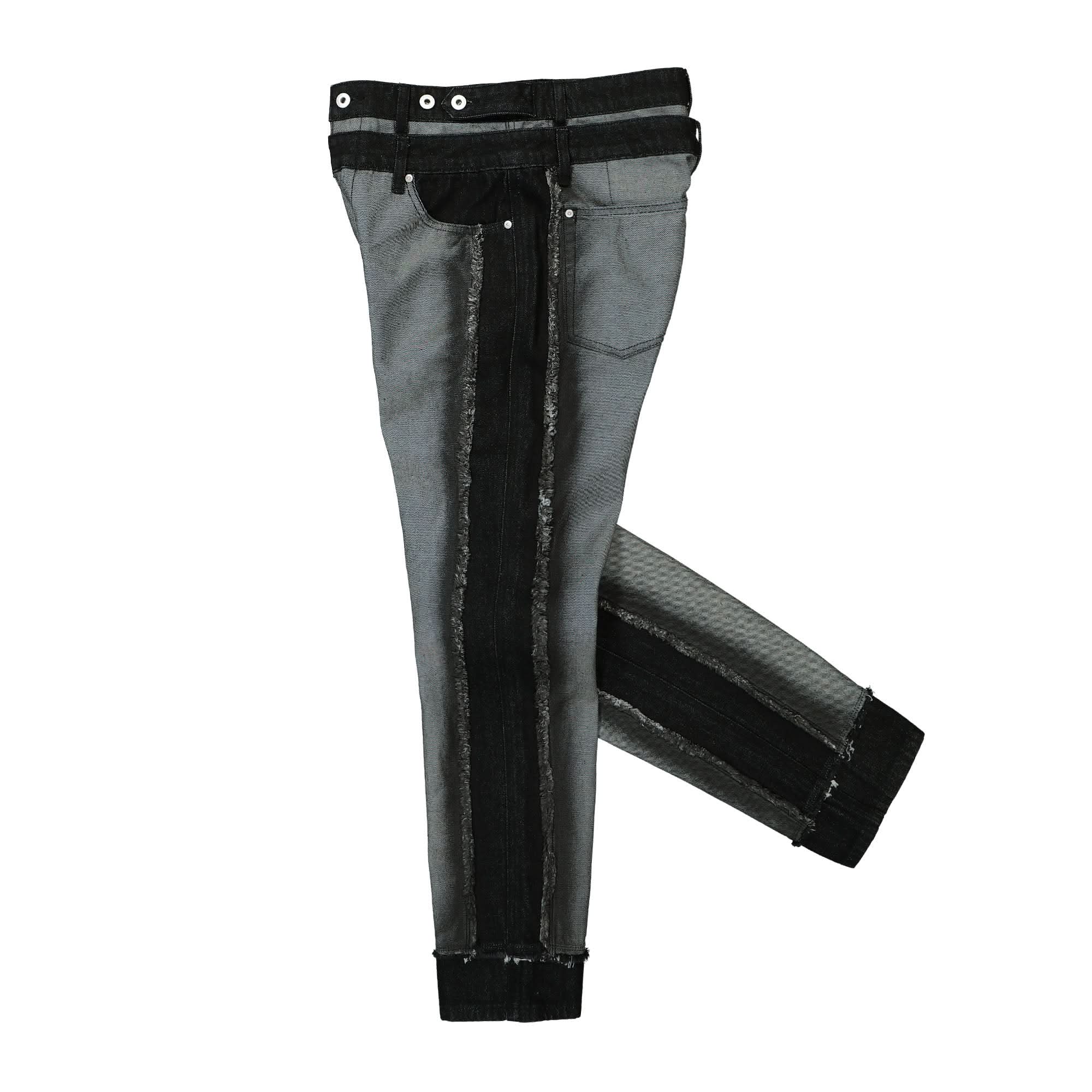 Raw Edge Patchwork Trousers - Image 3
