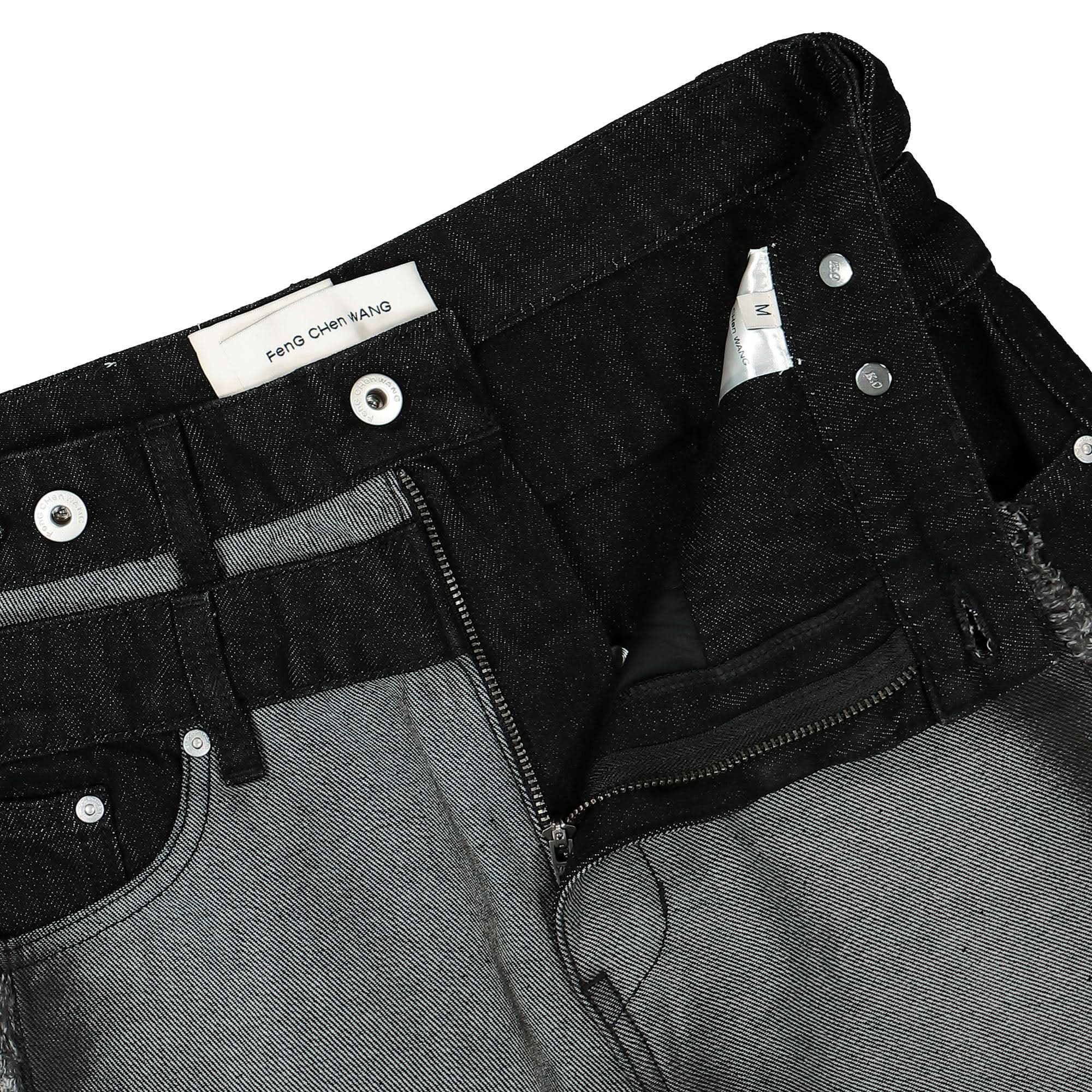 Raw Edge Patchwork Trousers - Image 4
