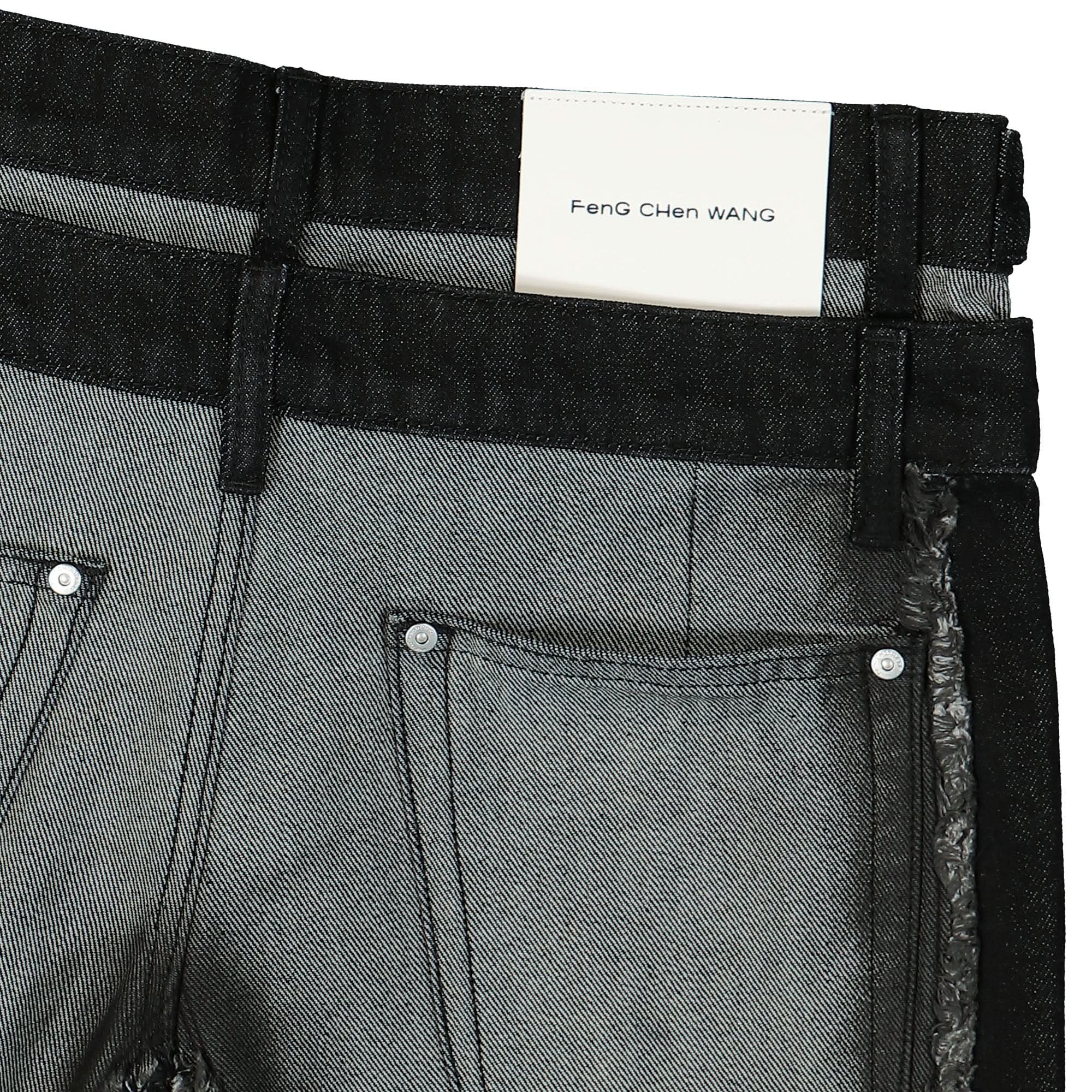 Raw Edge Patchwork Trousers - Image 5