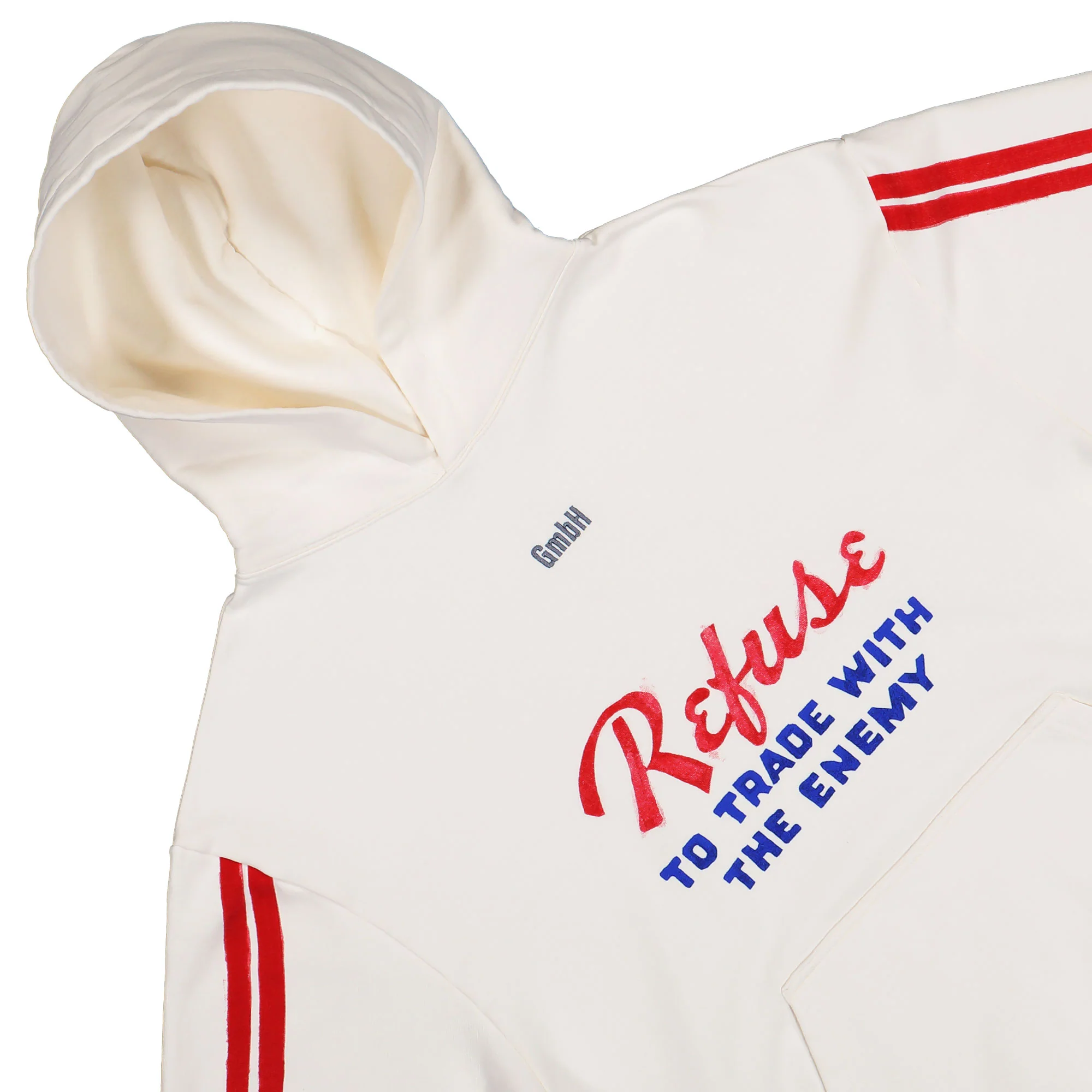 Hoodie With Refuse To Trade Print - Image 3