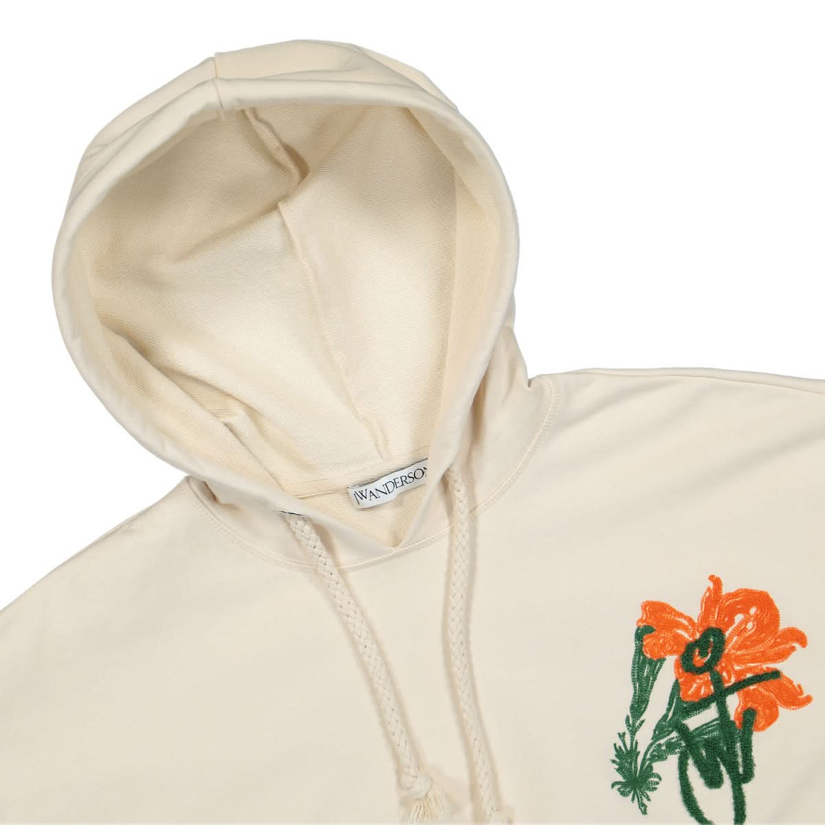 Iris Print Relaxed Fit Cropped Hoodie - Image 3