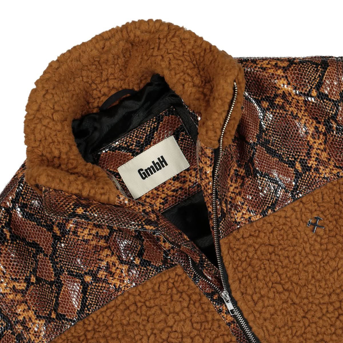Janan Snakeskin Teddy Jacket - Image 3