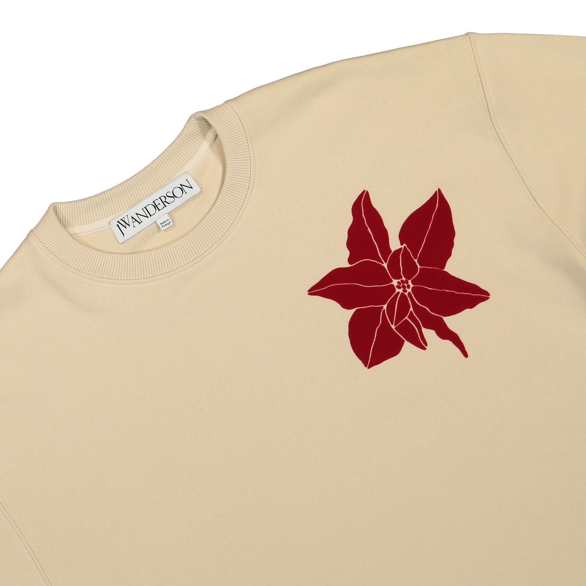 Flocked Flower Sweatshirt - Image 3