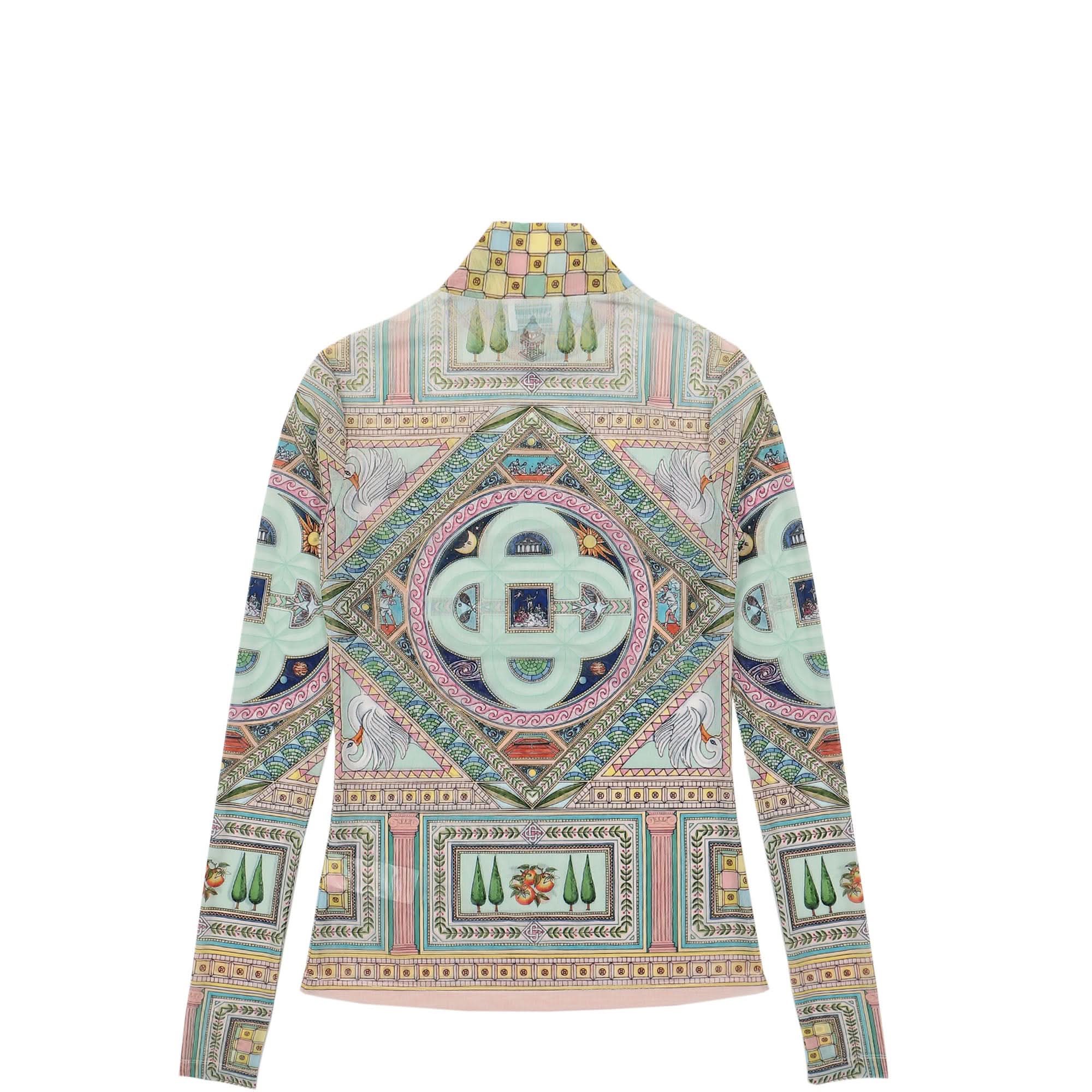 Le Labirynthe Printed Mesh Top - Image 2