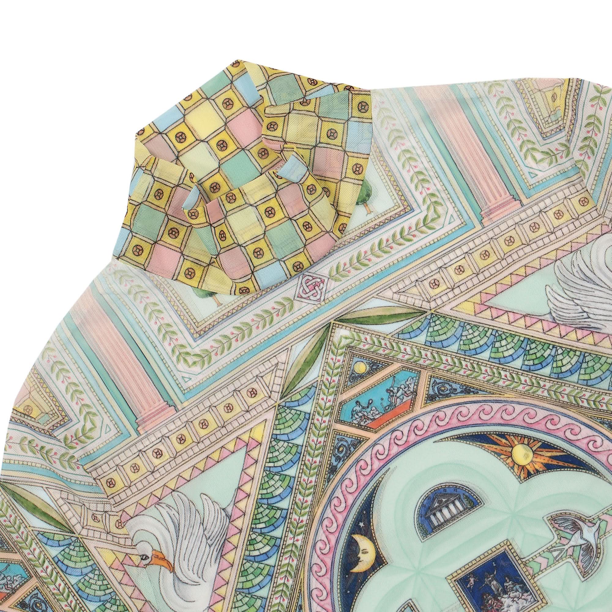 Le Labirynthe Printed Mesh Top - Image 3