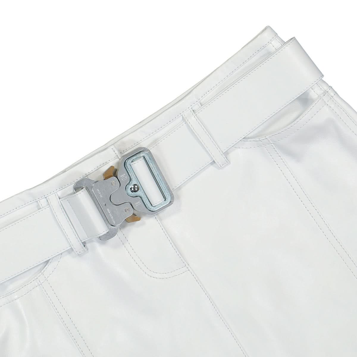 Leather Skirt With Belt - Image 4