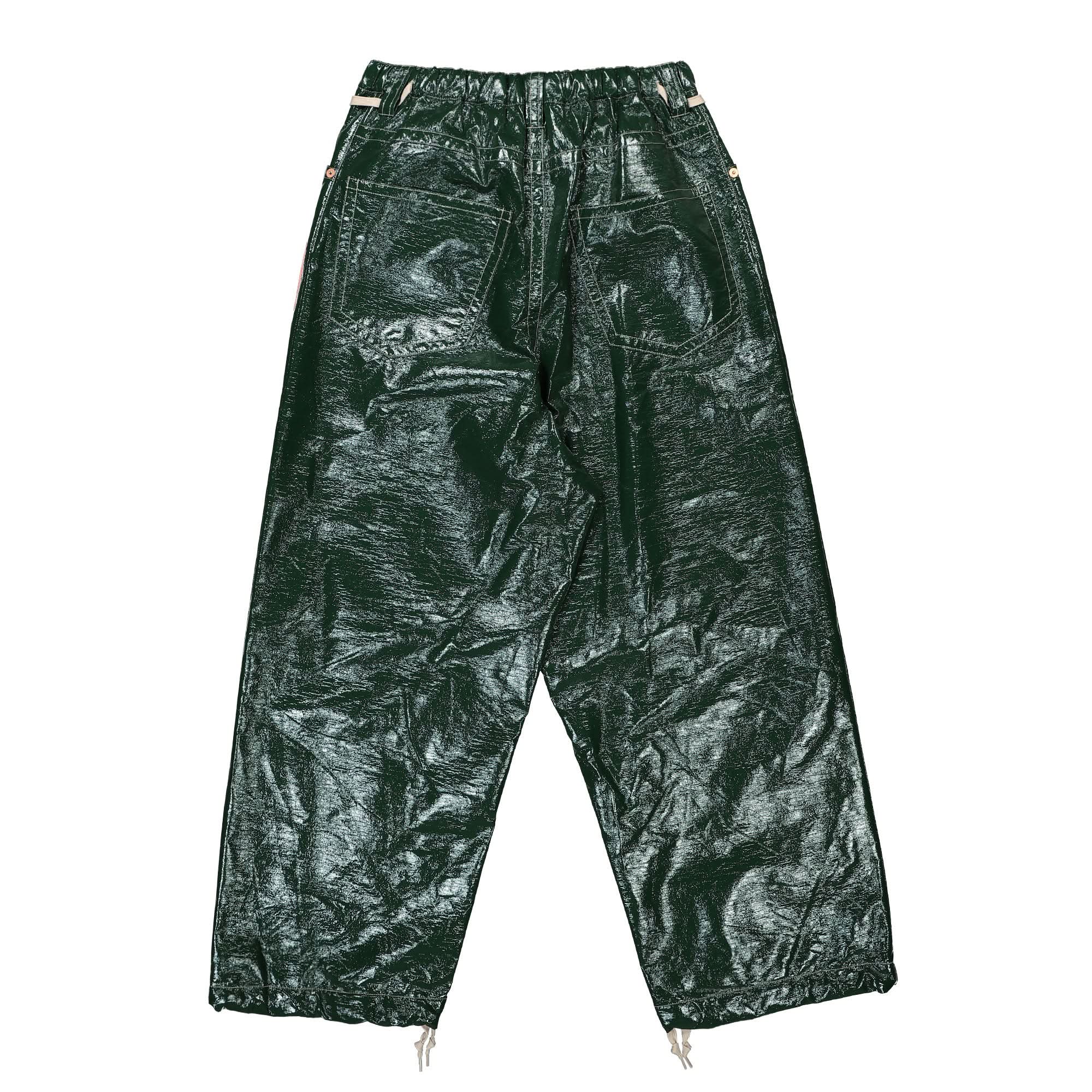 Fake Enamel Wide Trousers - Image 2