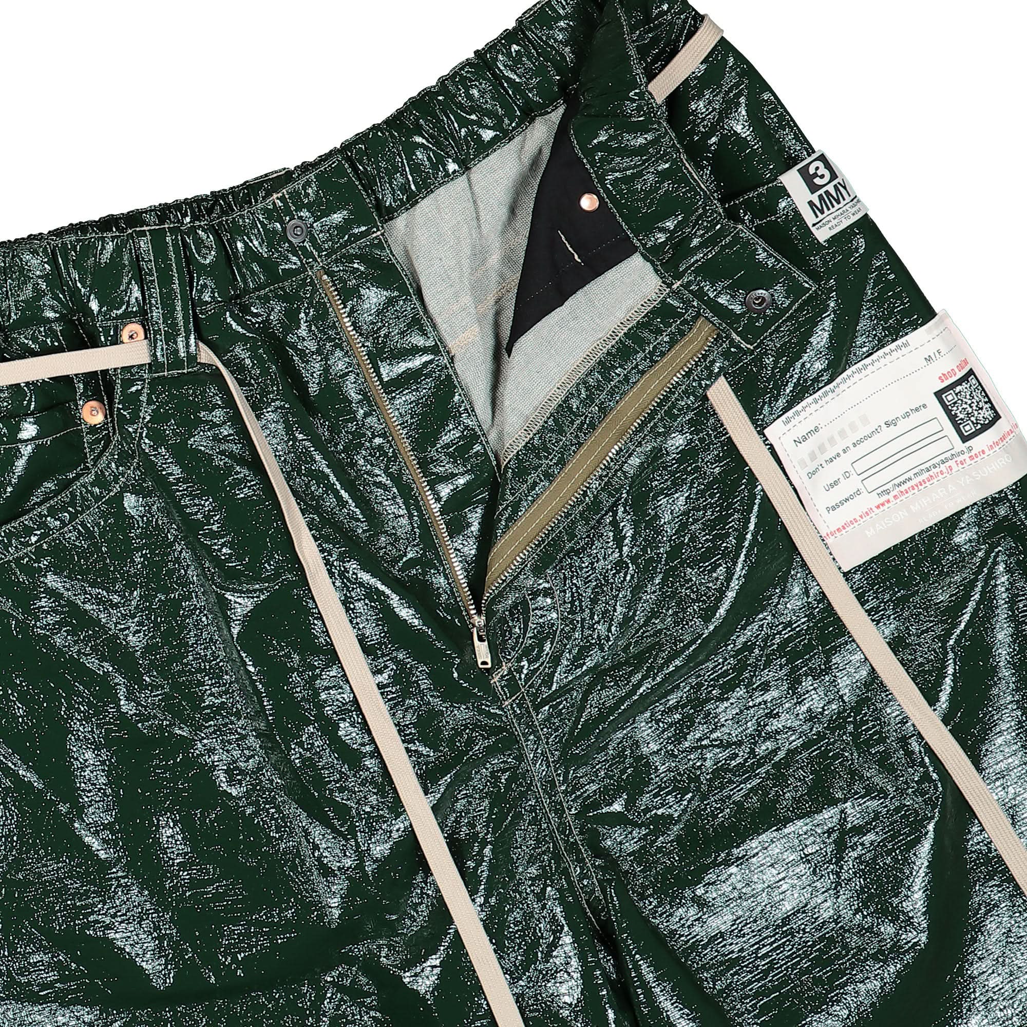Fake Enamel Wide Trousers - Image 4