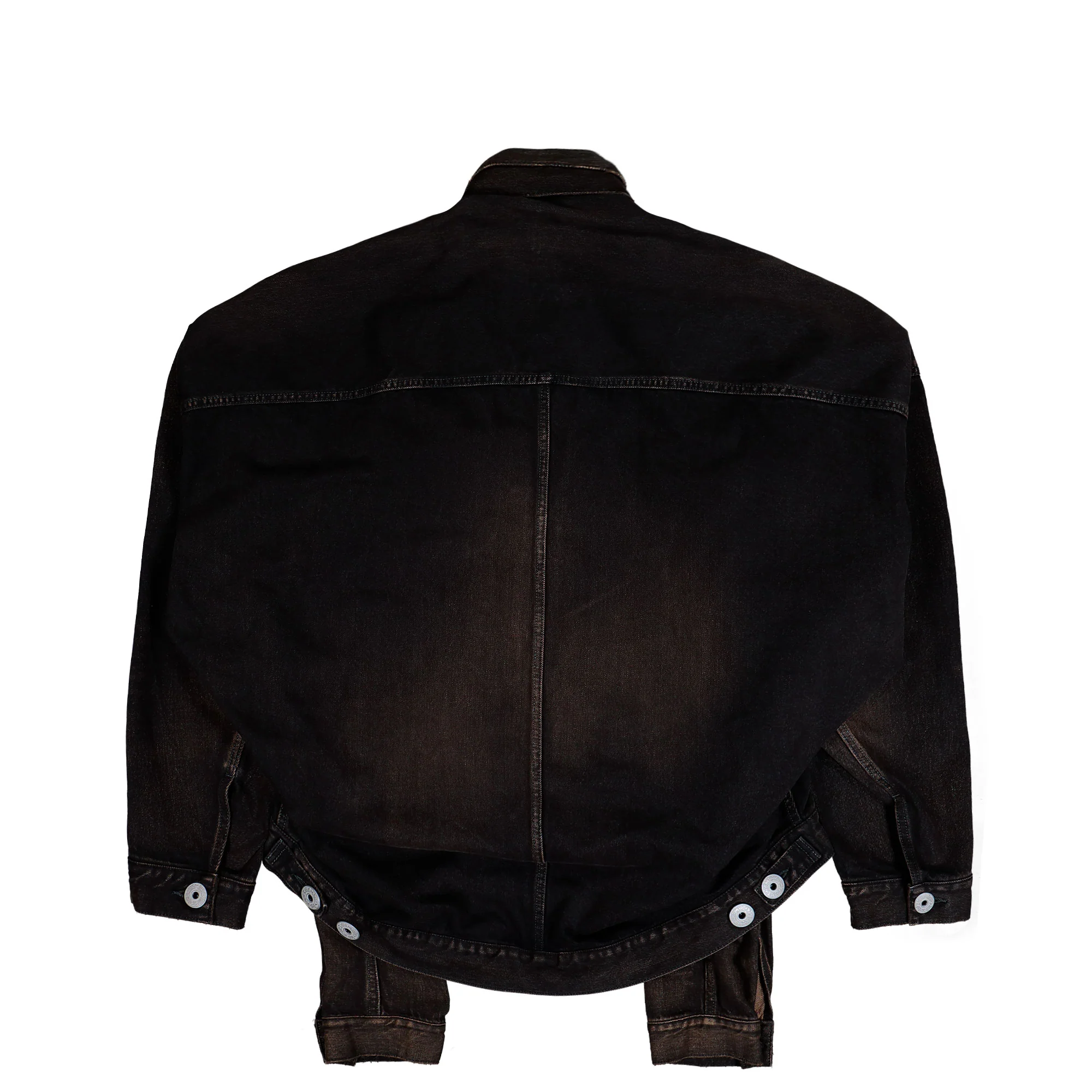 Front Layered Denim Jacket - Image 2