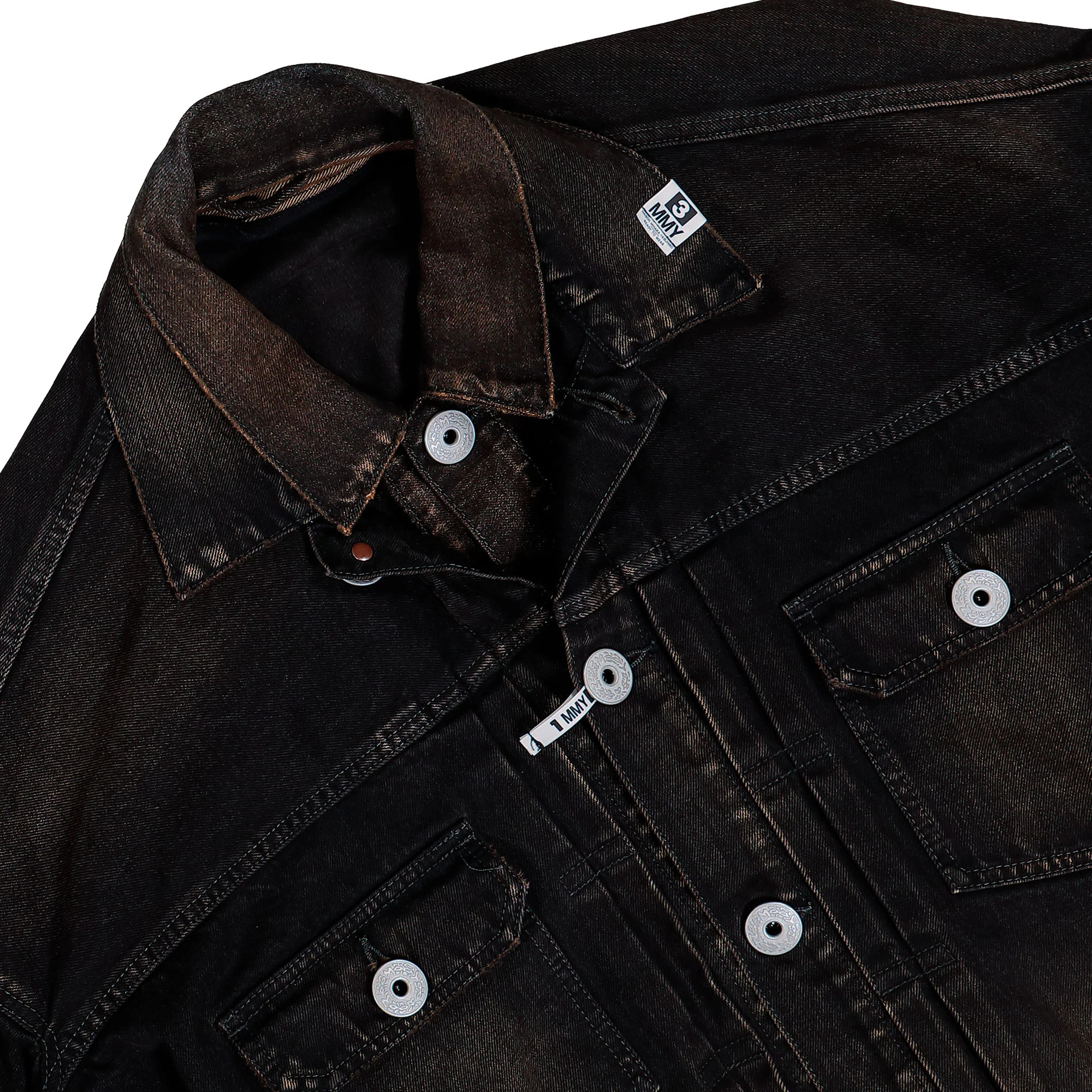 Front Layered Denim Jacket - Image 3