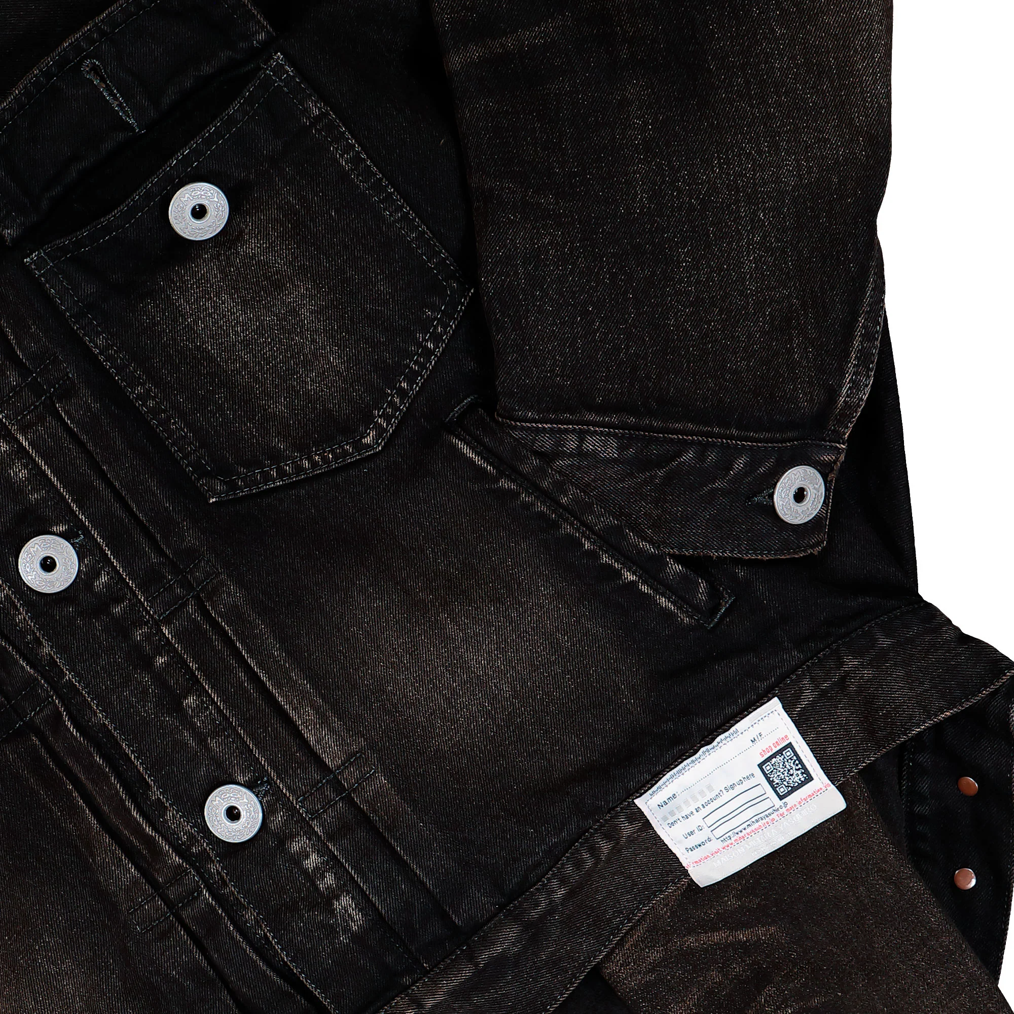 Front Layered Denim Jacket - Image 4