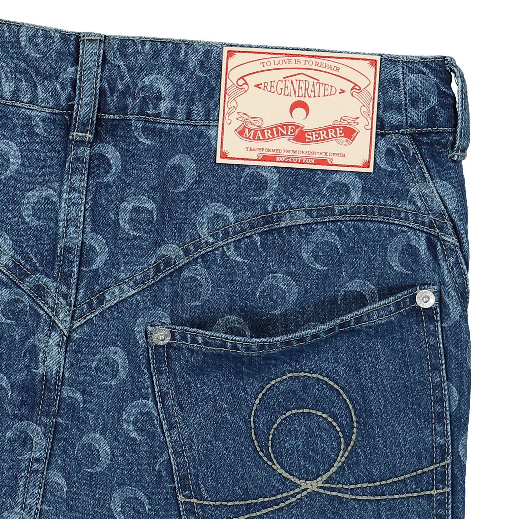 Deadstock Denim Mini Skirt - Image 5