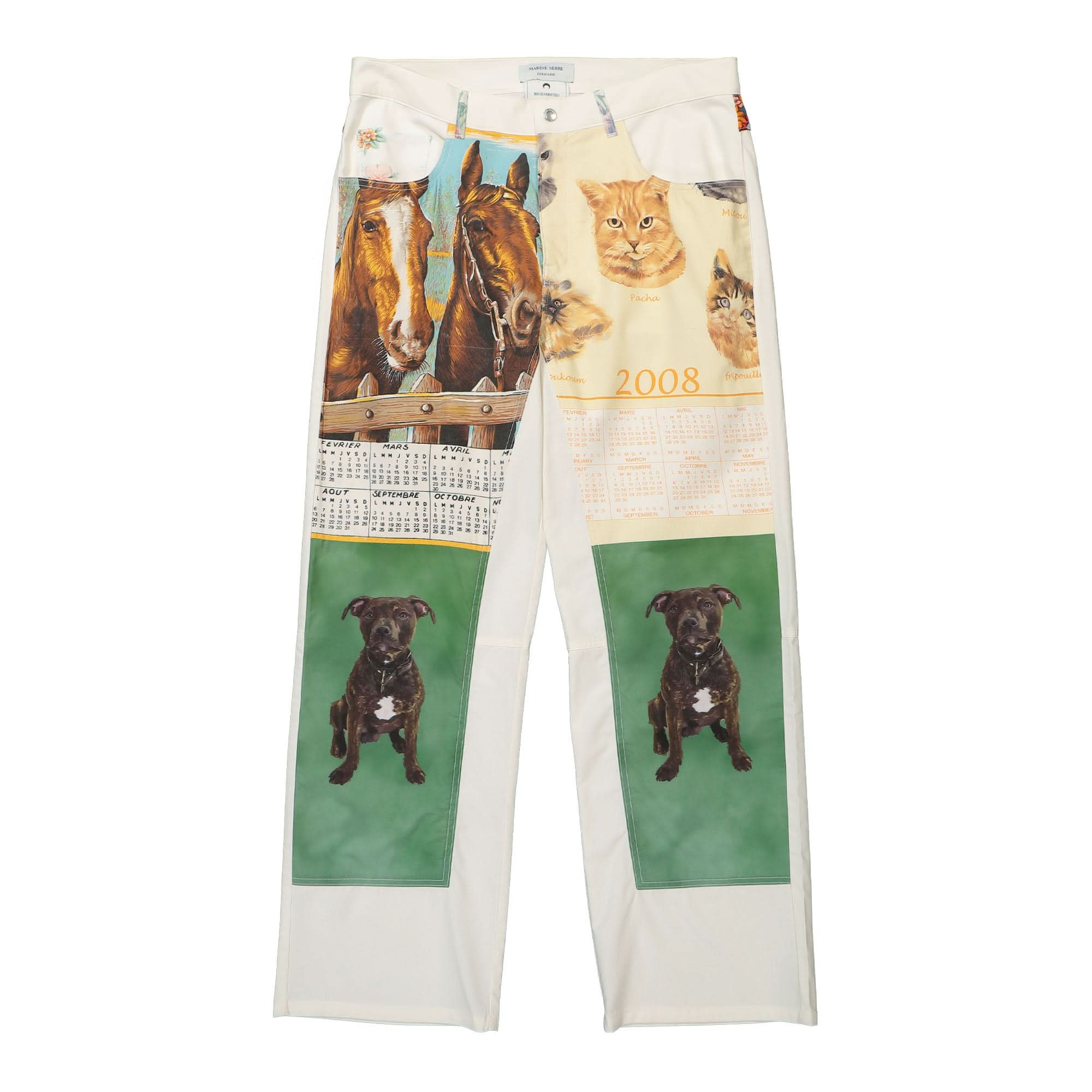 Household Linen Calendar Straight Leg Pants - Image 23