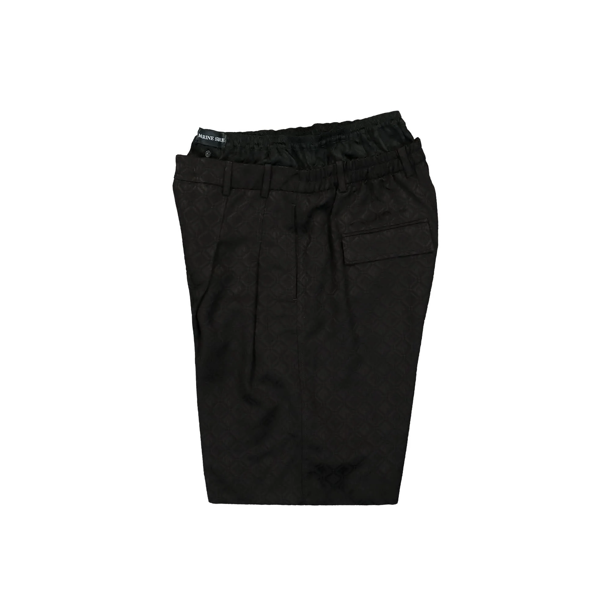 Moon Diamond Jacquard Double Waisted Shorts - Image 4