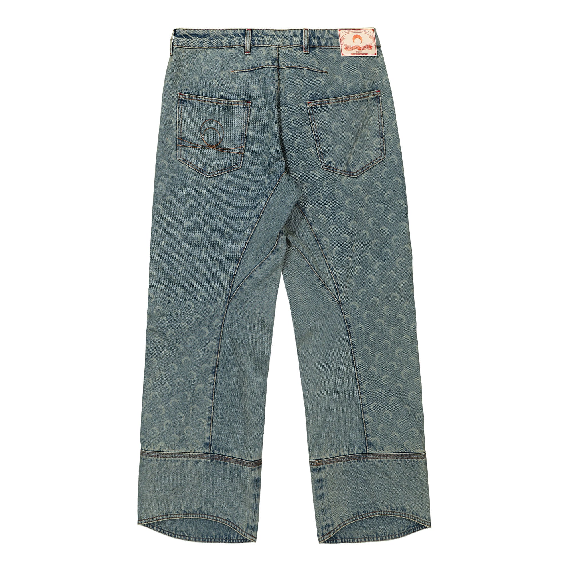 Moon Laser Denim Curved Jeans - Image 2