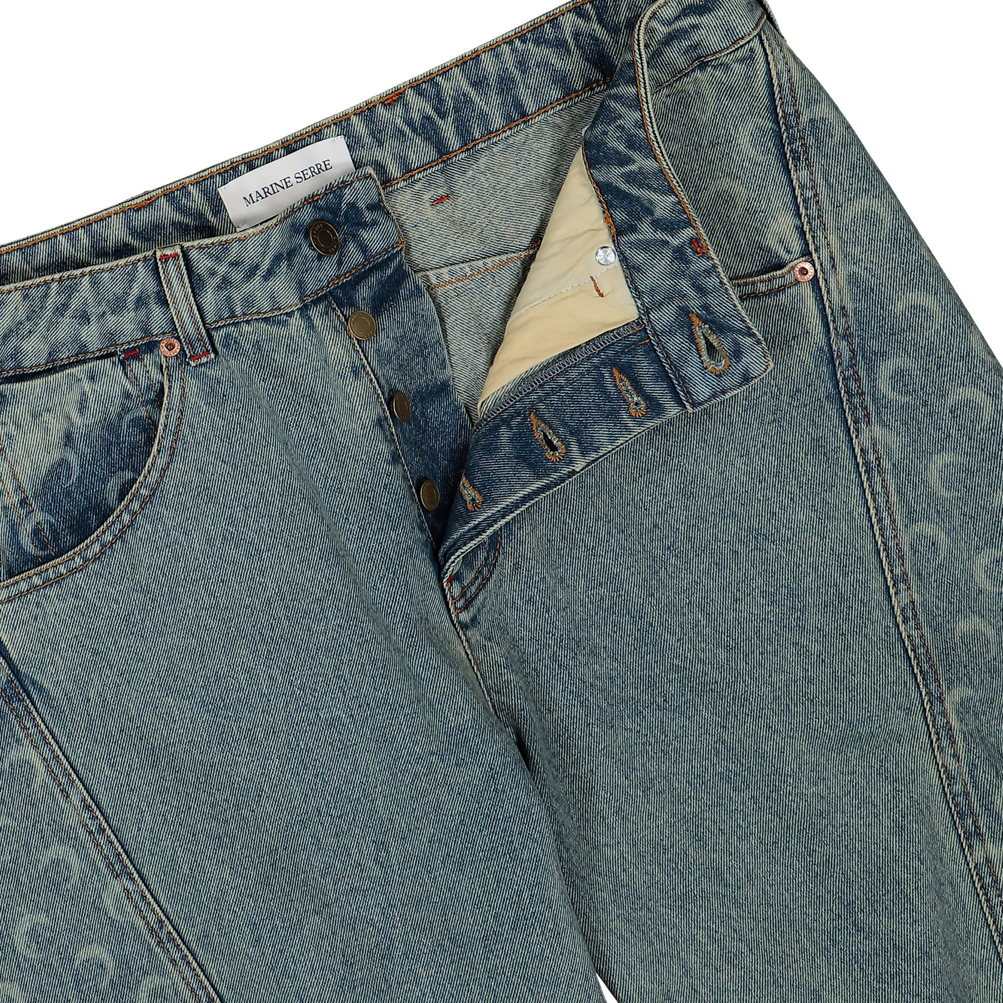 Moon Laser Denim Curved Jeans - Image 4