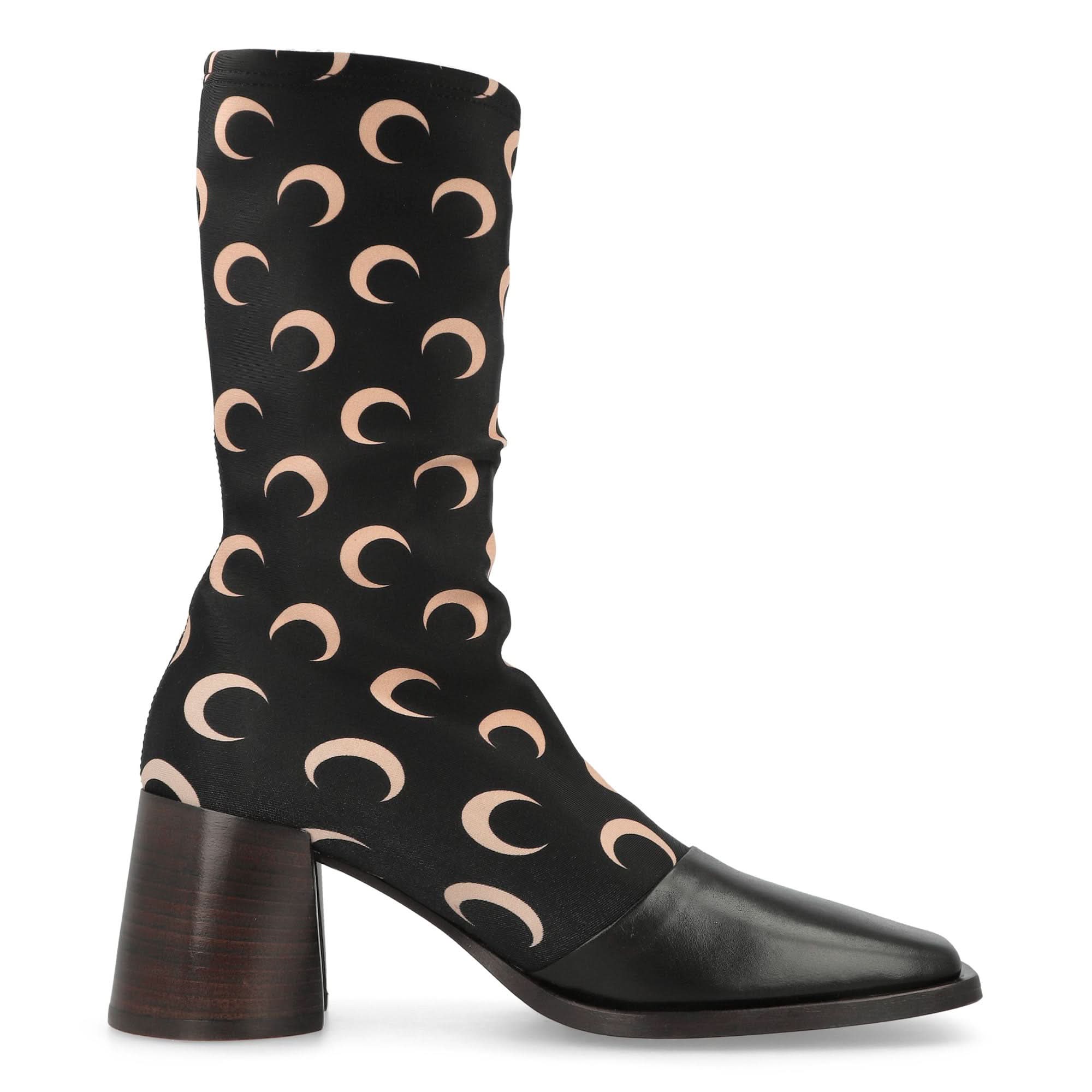 Regenerated All Over Moon Jersey Ankle Boots - Image 2