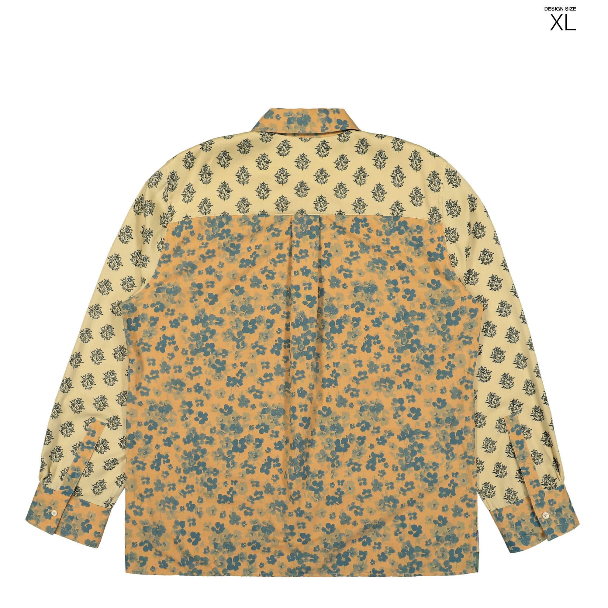 Upcycled Floral Linen Twin Pocket Shirt - Image 10