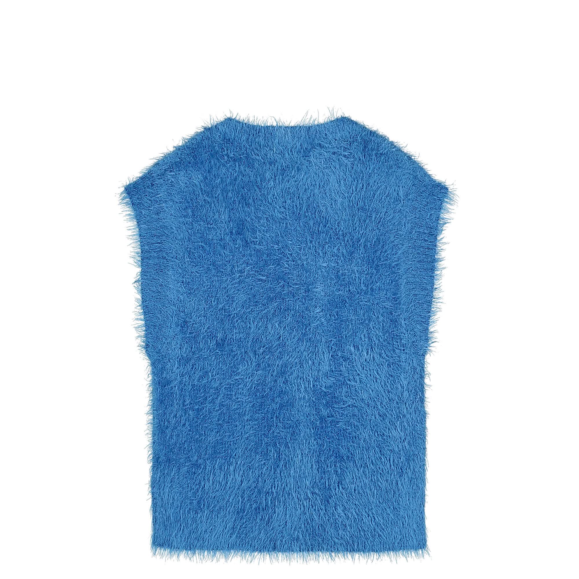 Wild Puffy Knit Sleeveless Pullover - Image 2